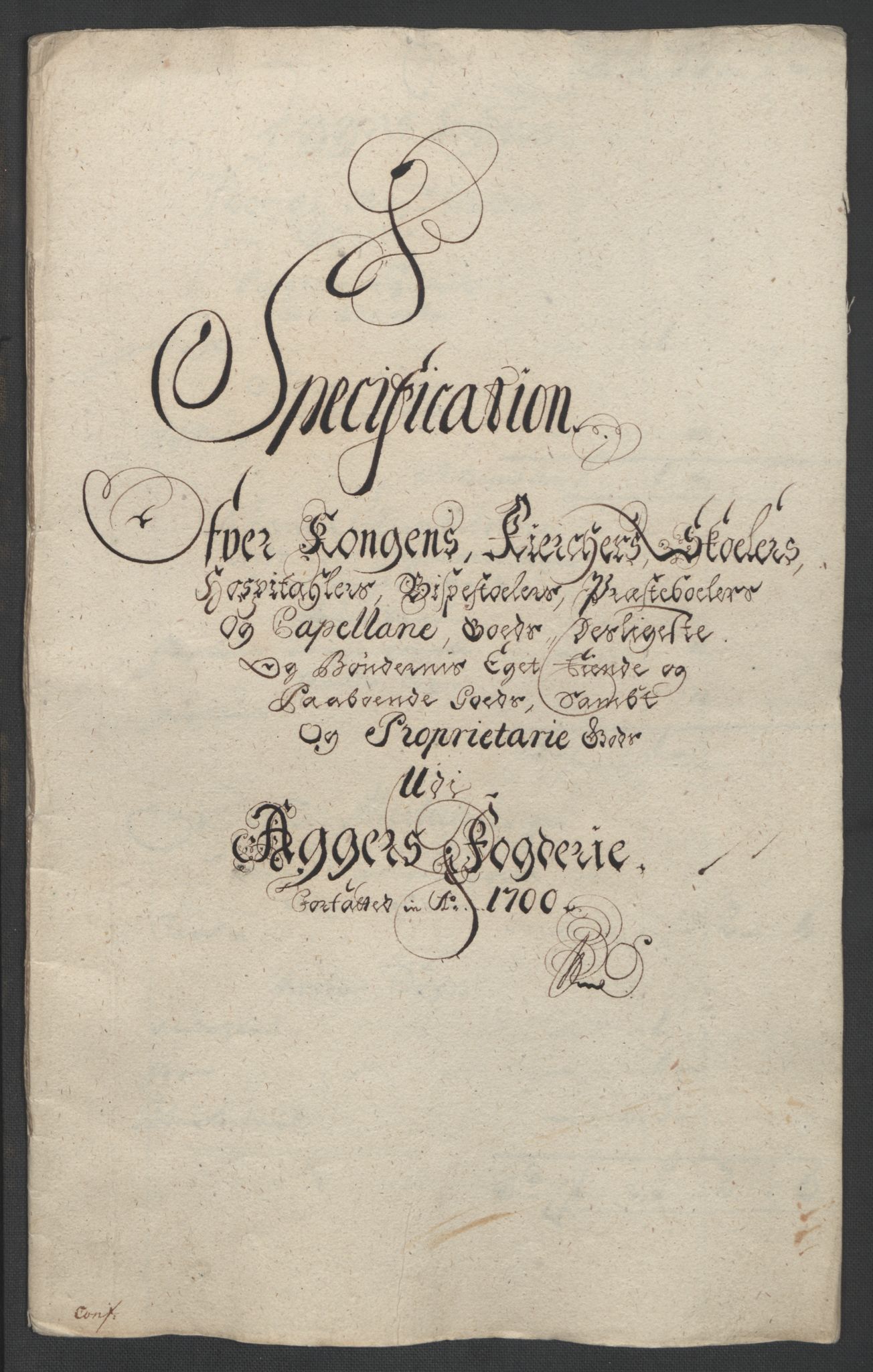 Rentekammeret inntil 1814, Reviderte regnskaper, Fogderegnskap, AV/RA-EA-4092/R10/L0443: Fogderegnskap Aker og Follo, 1700, p. 48