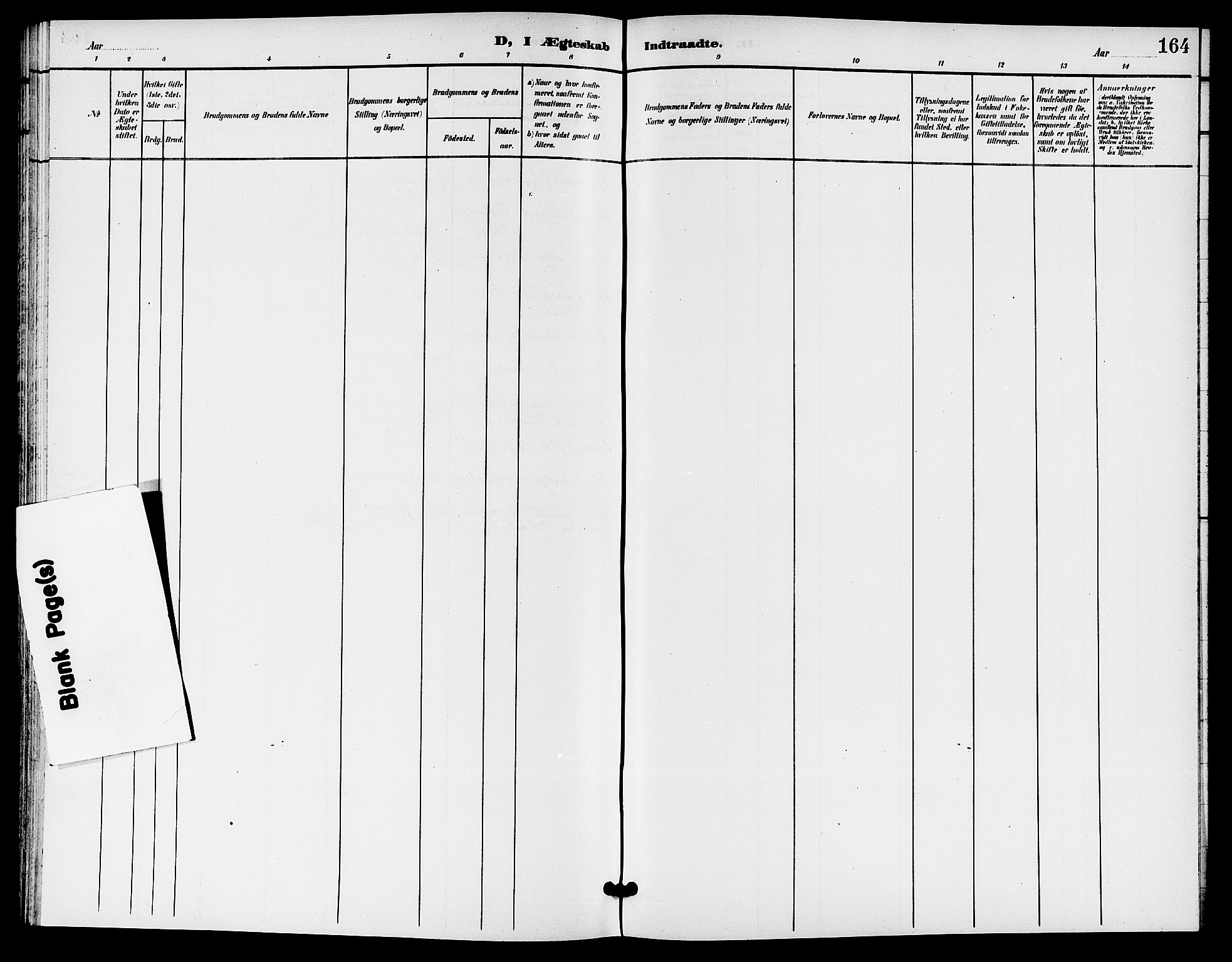 Sem kirkebøker, SAKO/A-5/G/Gb/L0003: Parish register (copy) no. II 3, 1900-1913, p. 164