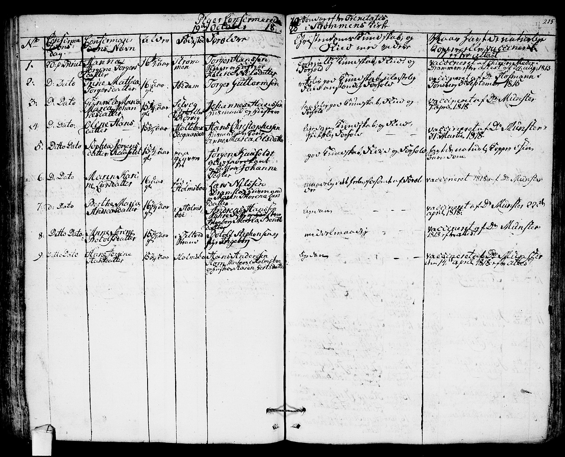 Hurum kirkebøker, AV/SAKO-A-229/F/Fa/L0010: Parish register (official) no. 10, 1827-1846, p. 225