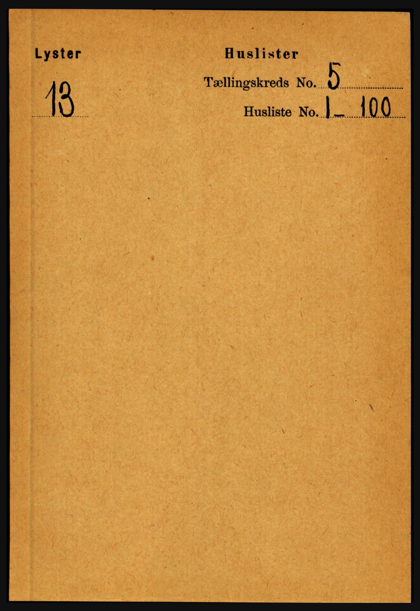 RA, 1891 census for 1426 Luster, 1891, p. 1477