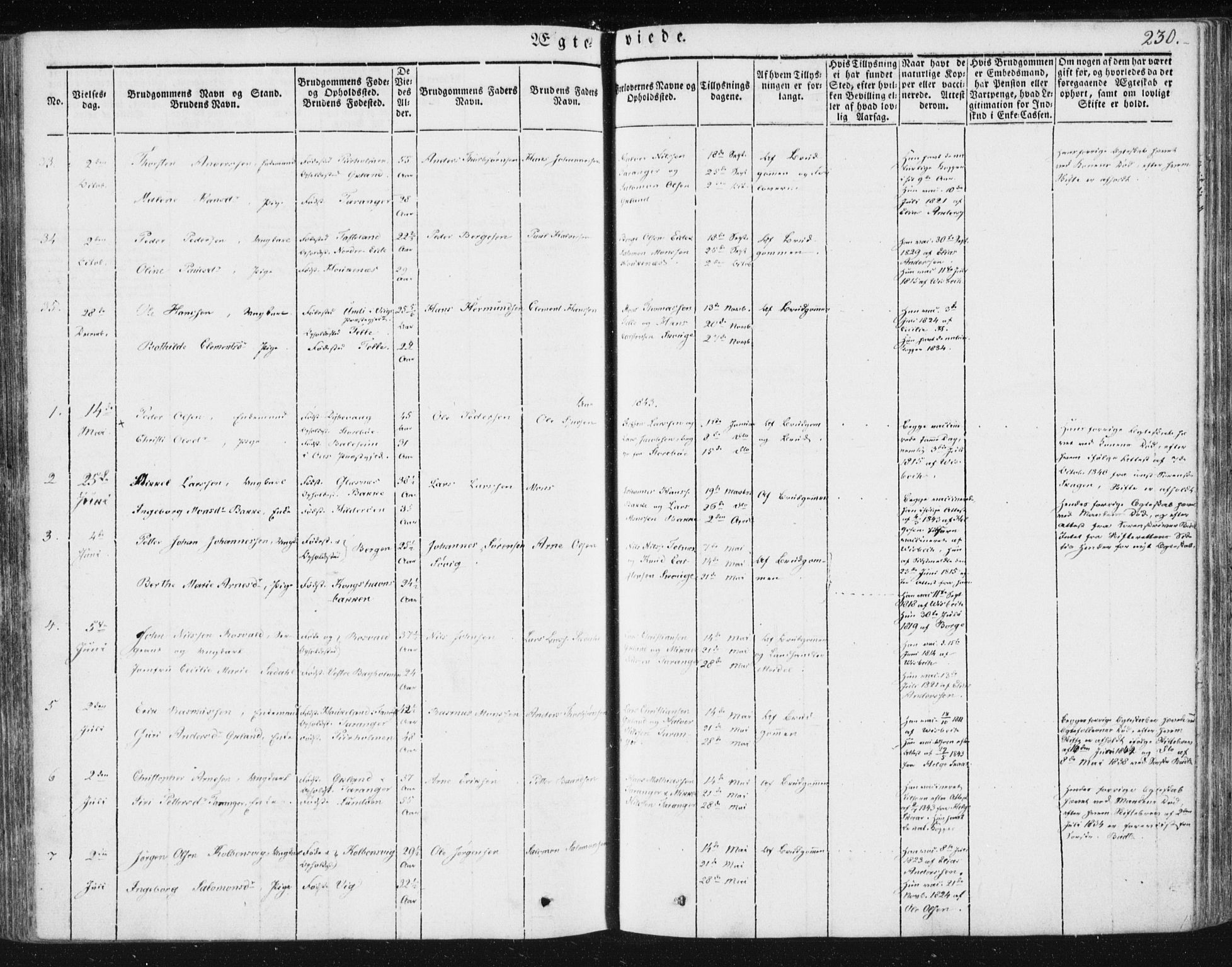 Sund sokneprestembete, AV/SAB-A-99930: Parish register (official) no. A 13, 1835-1849, p. 230