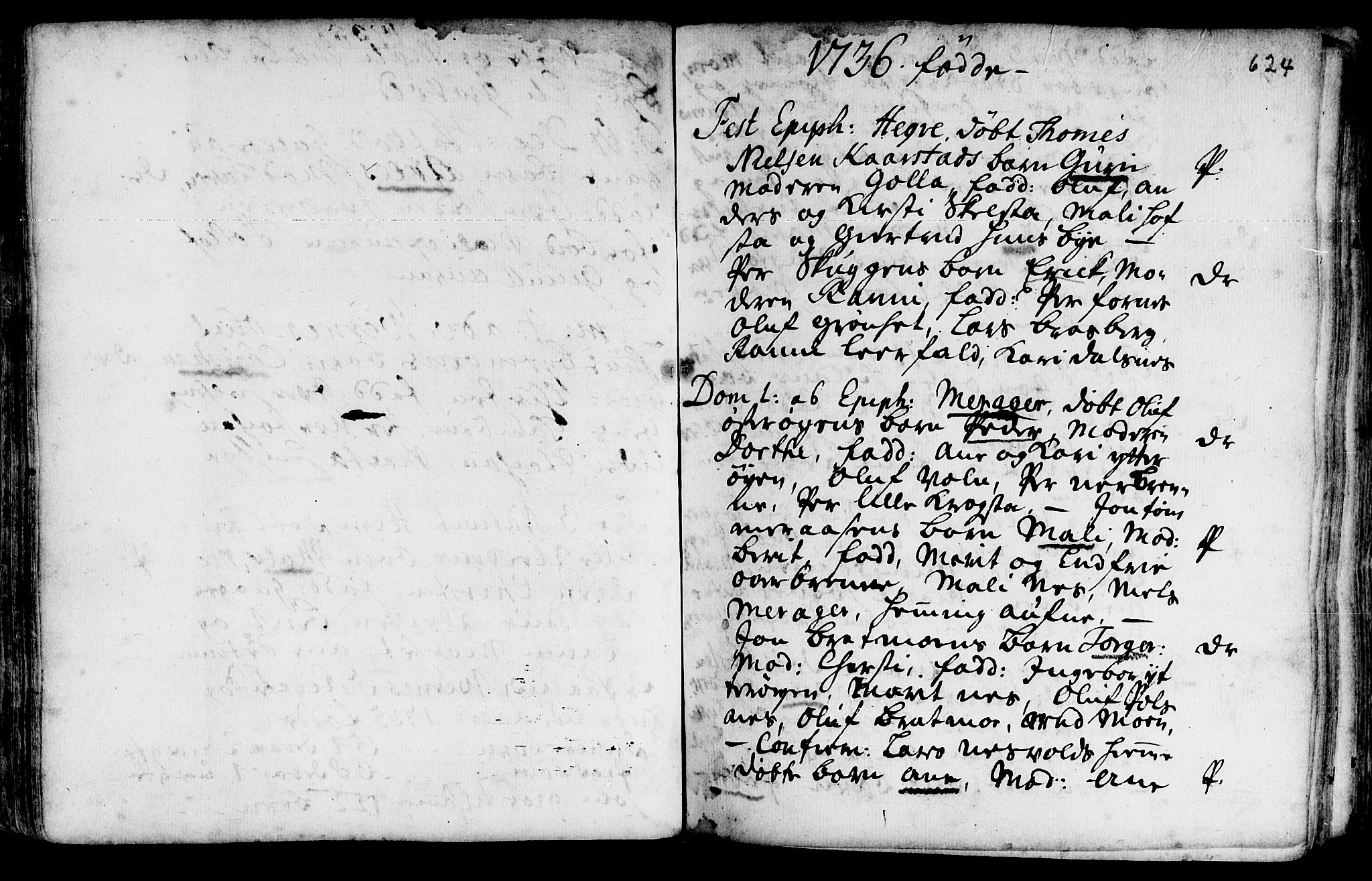 Ministerialprotokoller, klokkerbøker og fødselsregistre - Nord-Trøndelag, SAT/A-1458/709/L0055: Parish register (official) no. 709A03, 1730-1739, p. 623-624