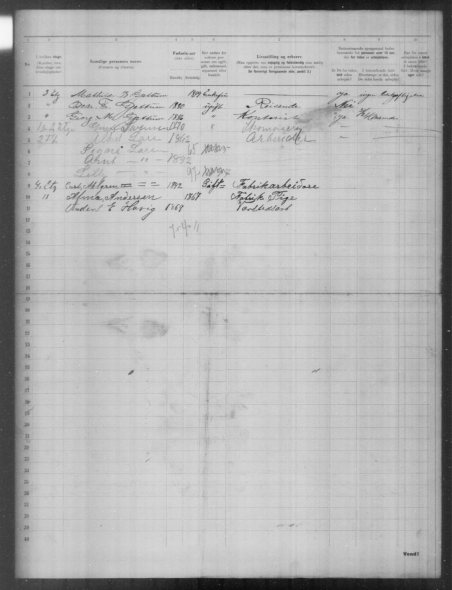 OBA, Municipal Census 1903 for Kristiania, 1903, p. 16858