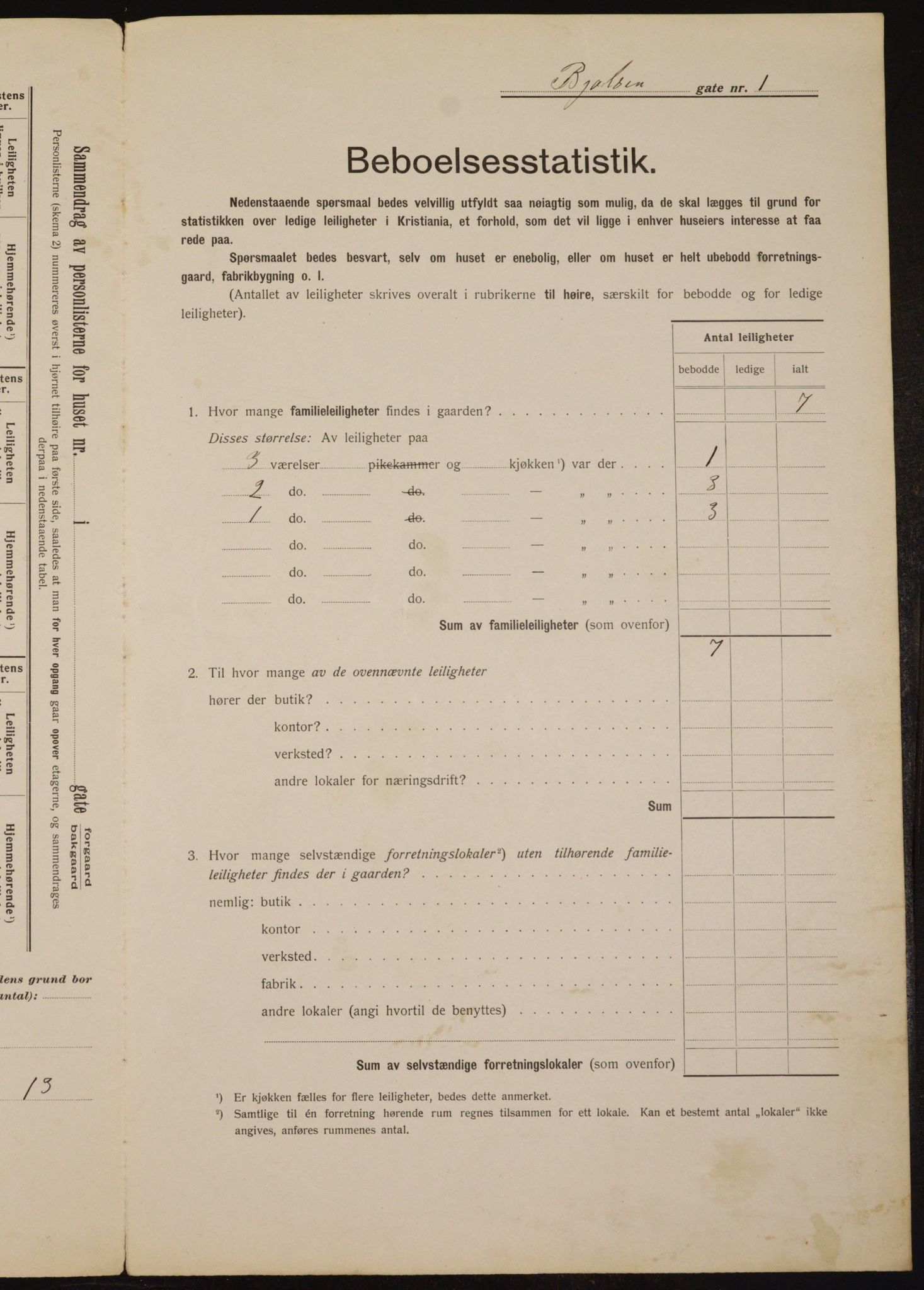 OBA, Municipal Census 1912 for Kristiania, 1912, p. 6283