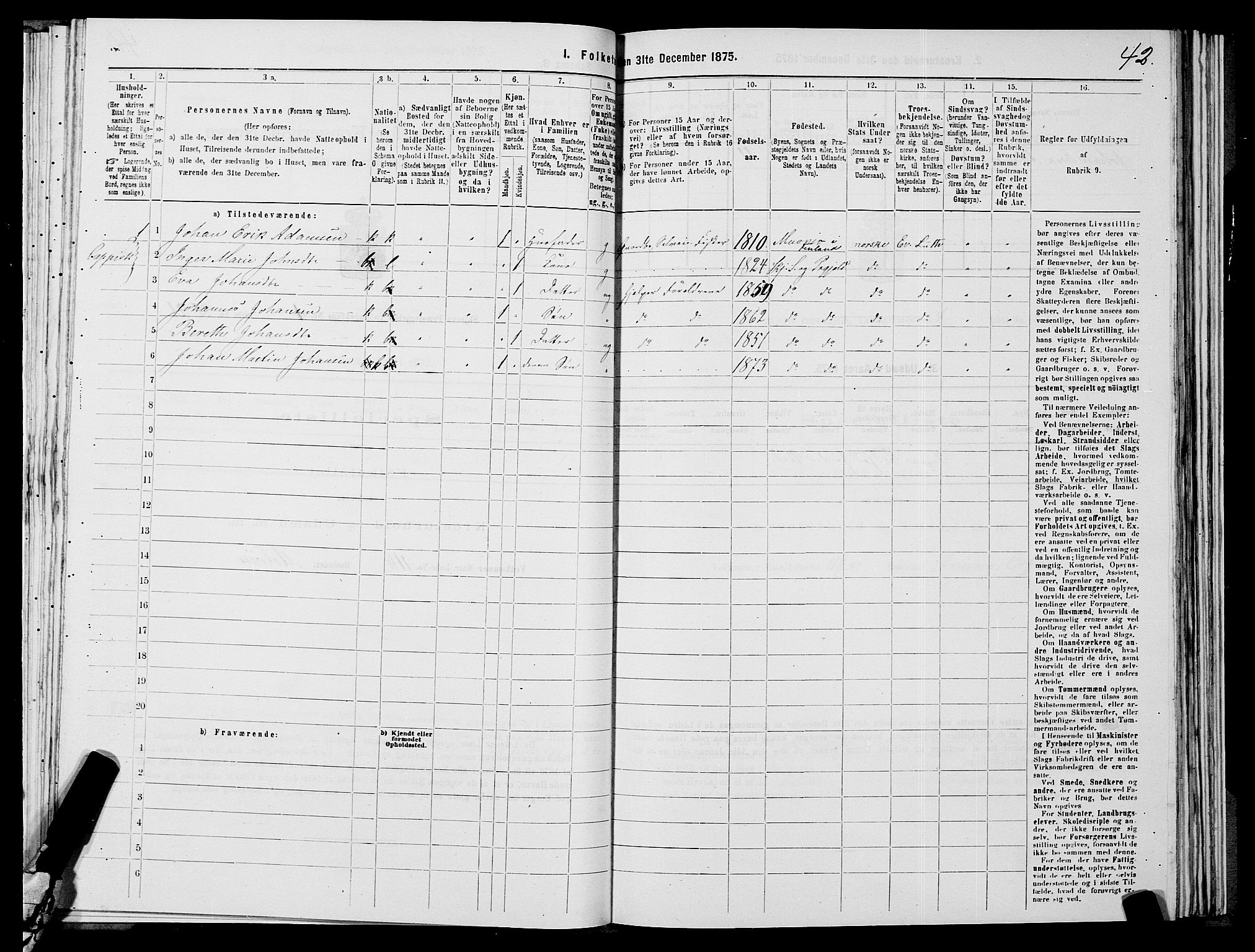 SATØ, 1875 census for 1941P Skjervøy, 1875, p. 3042