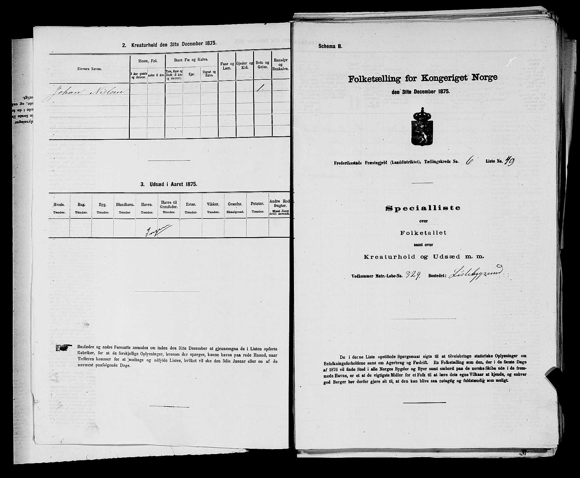 RA, 1875 census for 0132L Fredrikstad/Glemmen, 1875, p. 1114