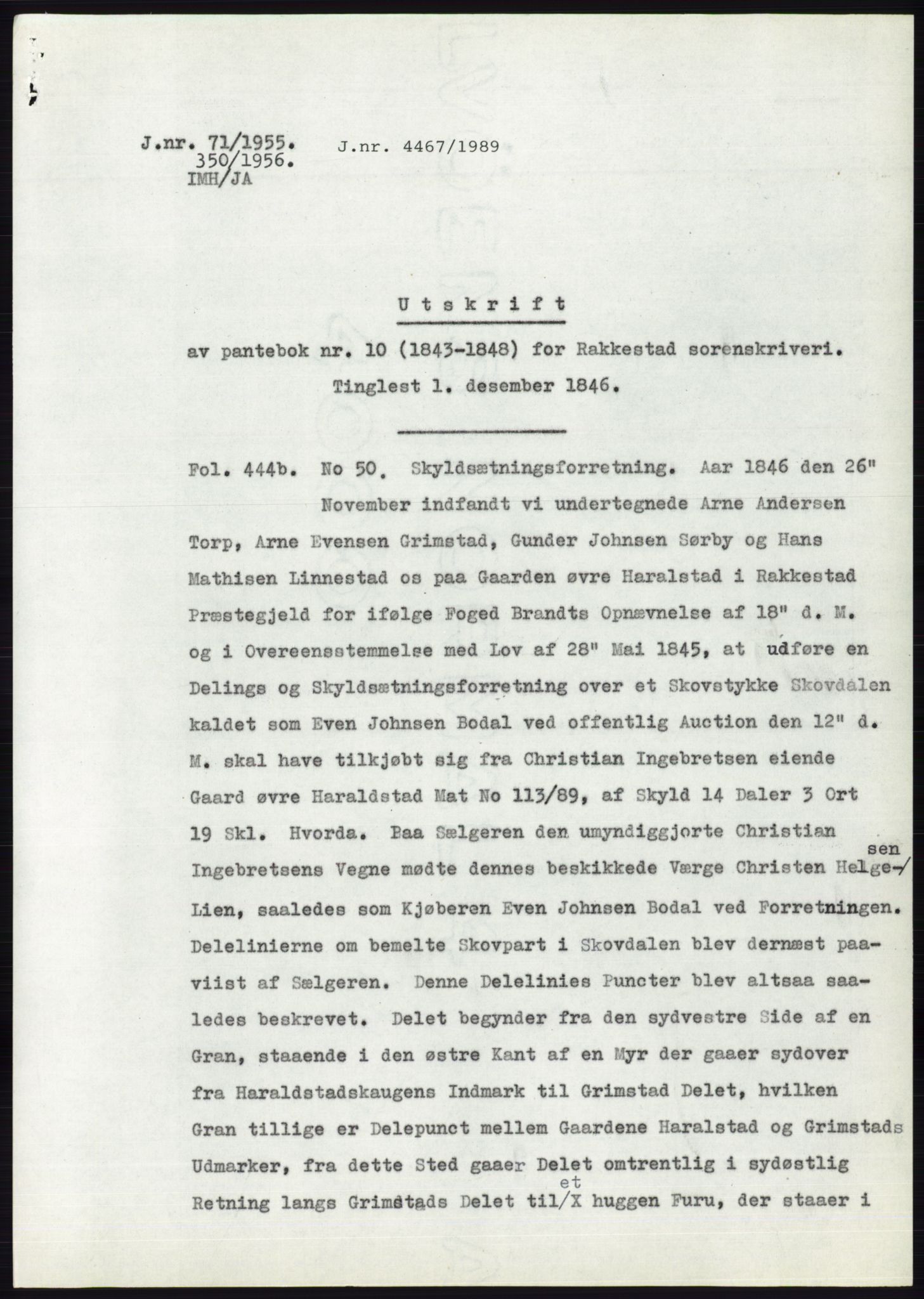 Statsarkivet i Oslo, AV/SAO-A-10621/Z/Zd/L0002: Avskrifter, j.nr 5-691/1955, 1955, p. 57