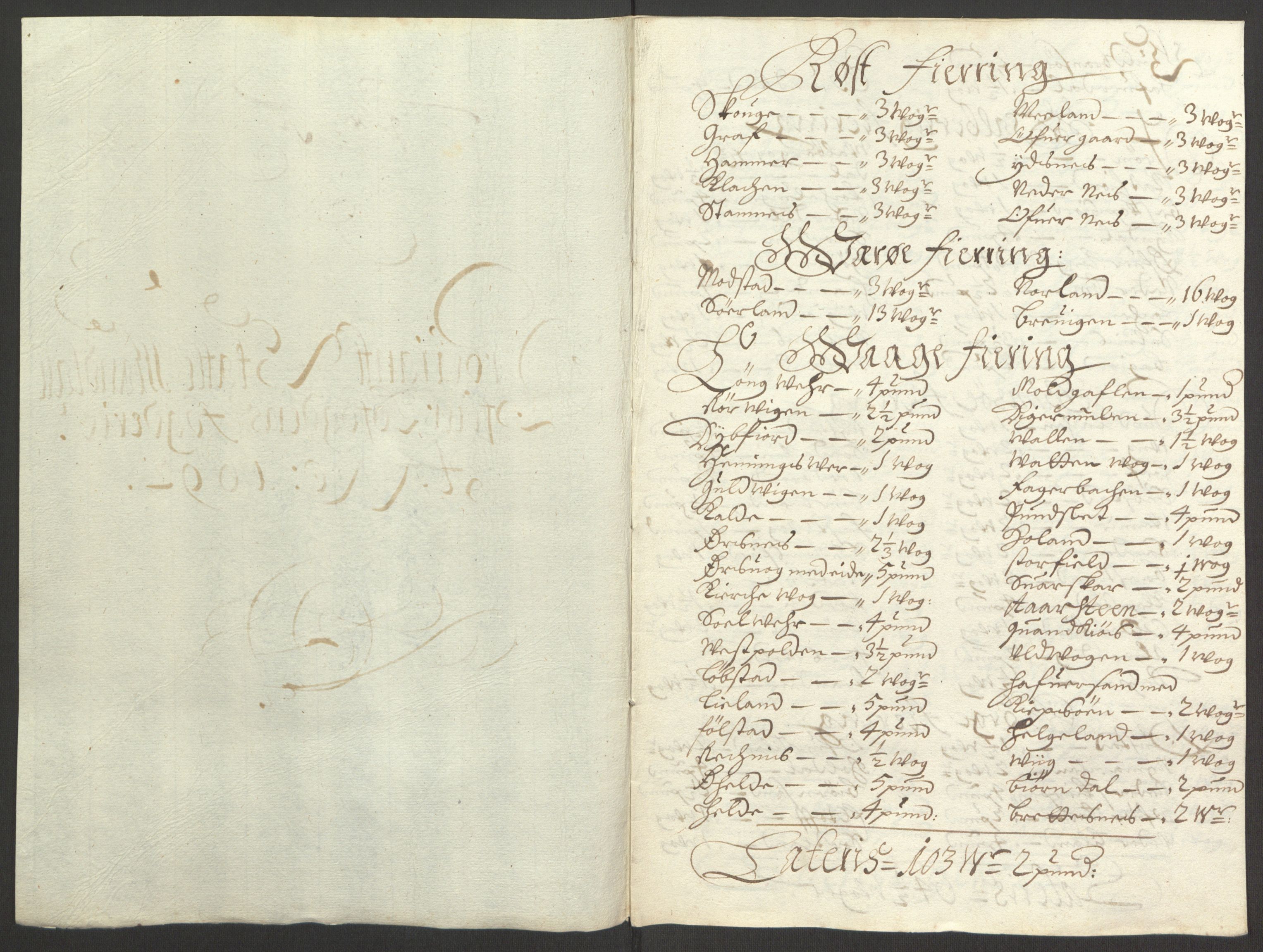 Rentekammeret inntil 1814, Reviderte regnskaper, Fogderegnskap, RA/EA-4092/R67/L4675: Fogderegnskap Vesterålen, Andenes og Lofoten, 1691-1693, p. 168