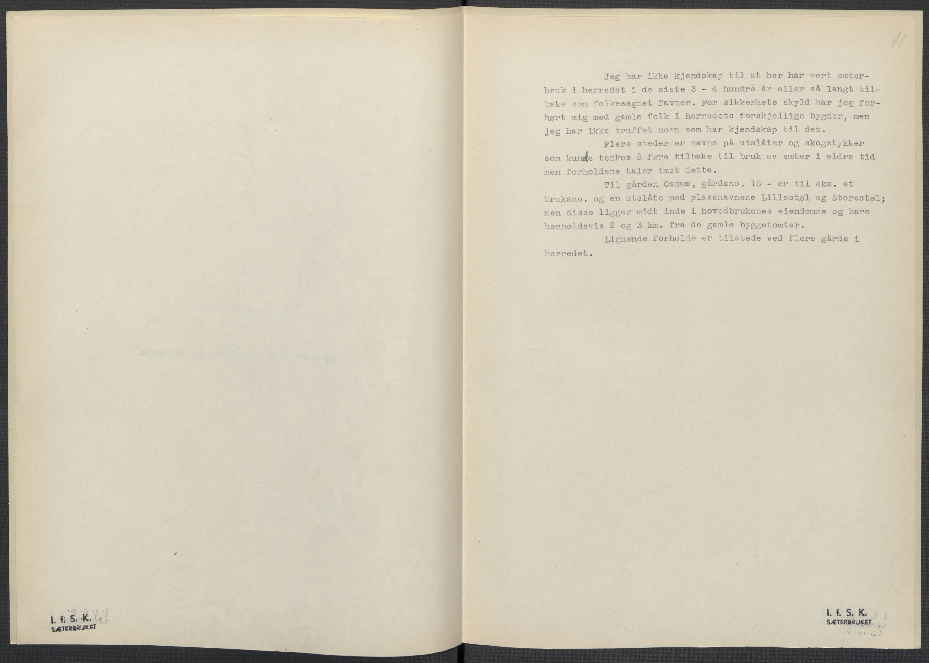 Instituttet for sammenlignende kulturforskning, AV/RA-PA-0424/F/Fc/L0008/0003: Eske B8: / Vest-Agder (perm XXI), 1932-1935, p. 11