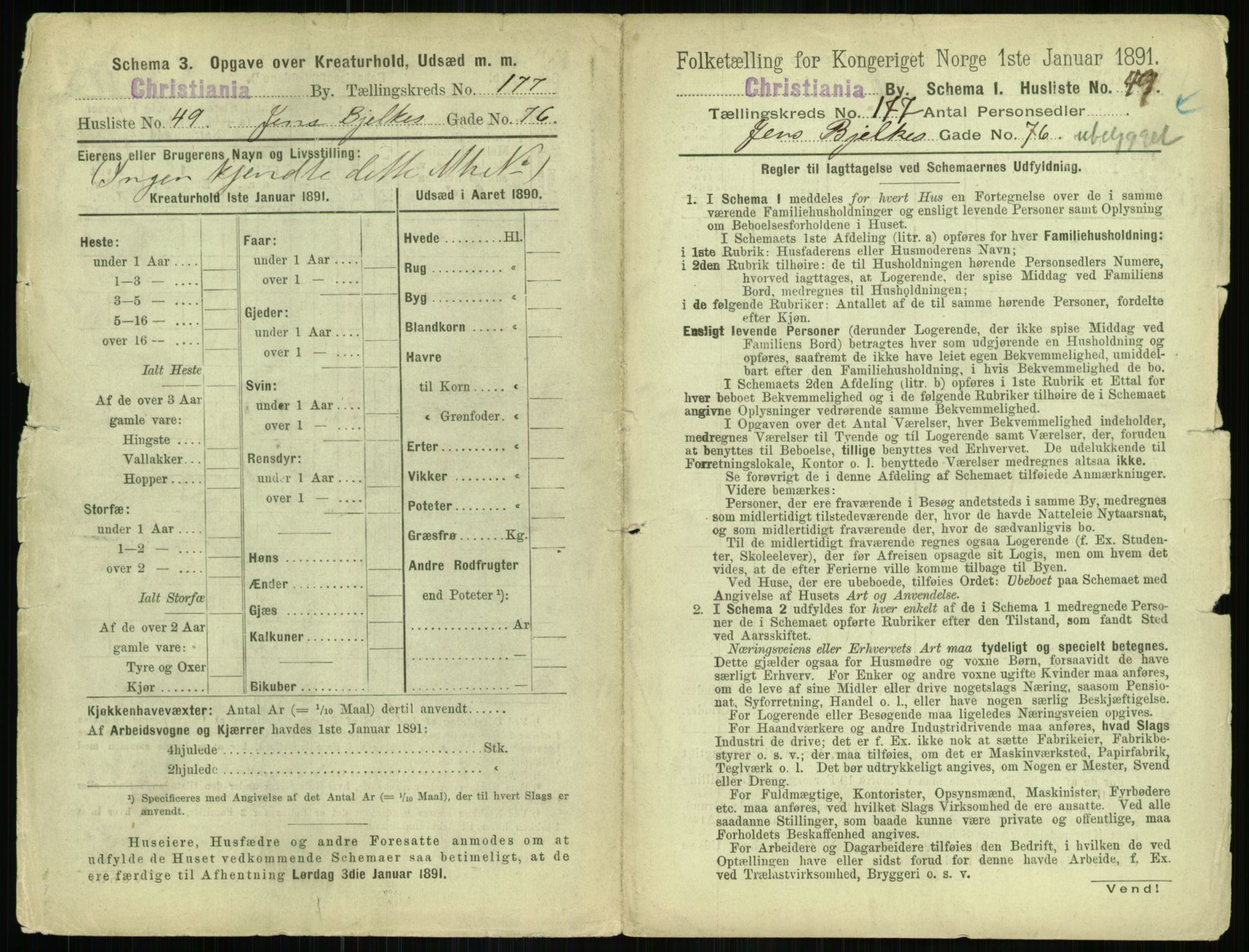 RA, 1891 census for 0301 Kristiania, 1891, p. 106373