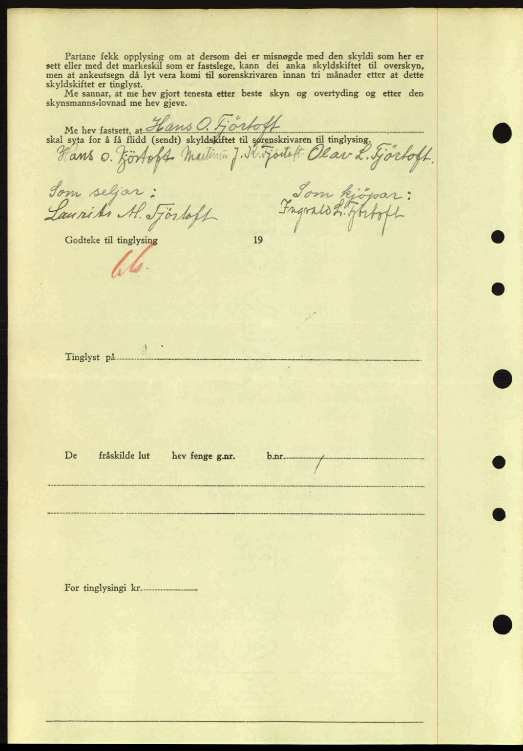 Nordre Sunnmøre sorenskriveri, AV/SAT-A-0006/1/2/2C/2Ca: Mortgage book no. A17, 1943-1944, Diary no: : 1537/1943