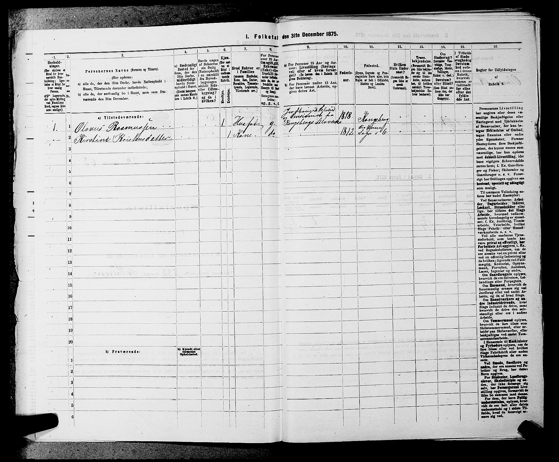 SAKO, 1875 census for 0624P Eiker, 1875, p. 4961