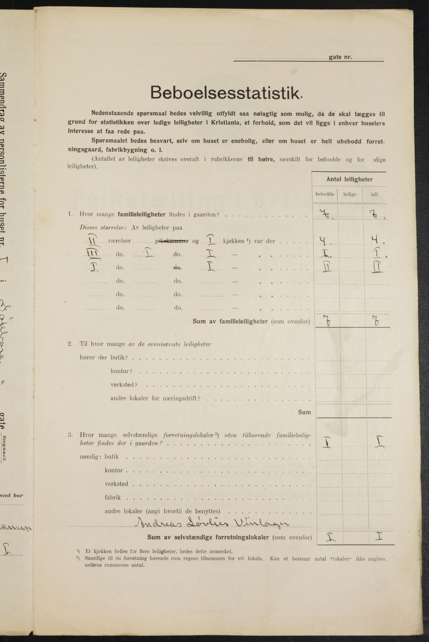 OBA, Municipal Census 1914 for Kristiania, 1914, p. 32782