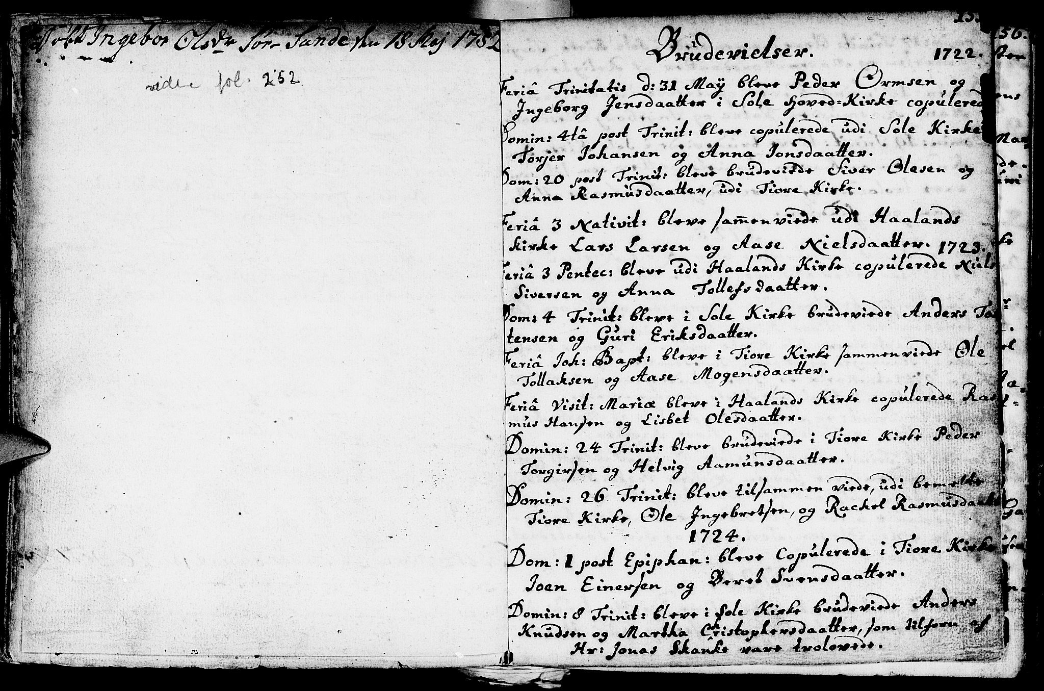 Håland sokneprestkontor, AV/SAST-A-101802/001/30BA/L0002: Parish register (official) no. A 2, 1722-1794, p. 155