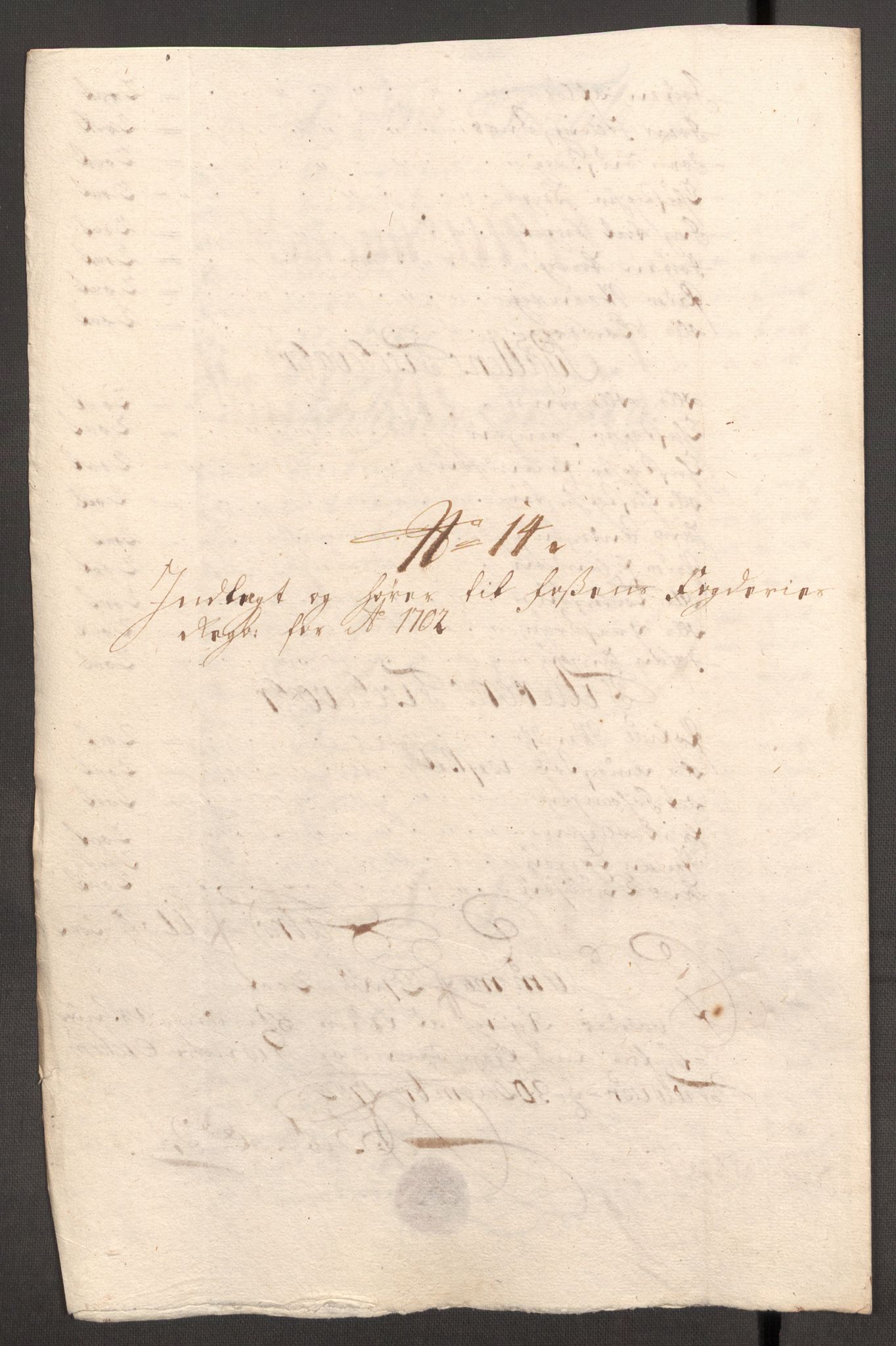 Rentekammeret inntil 1814, Reviderte regnskaper, Fogderegnskap, RA/EA-4092/R57/L3855: Fogderegnskap Fosen, 1702-1703, p. 154