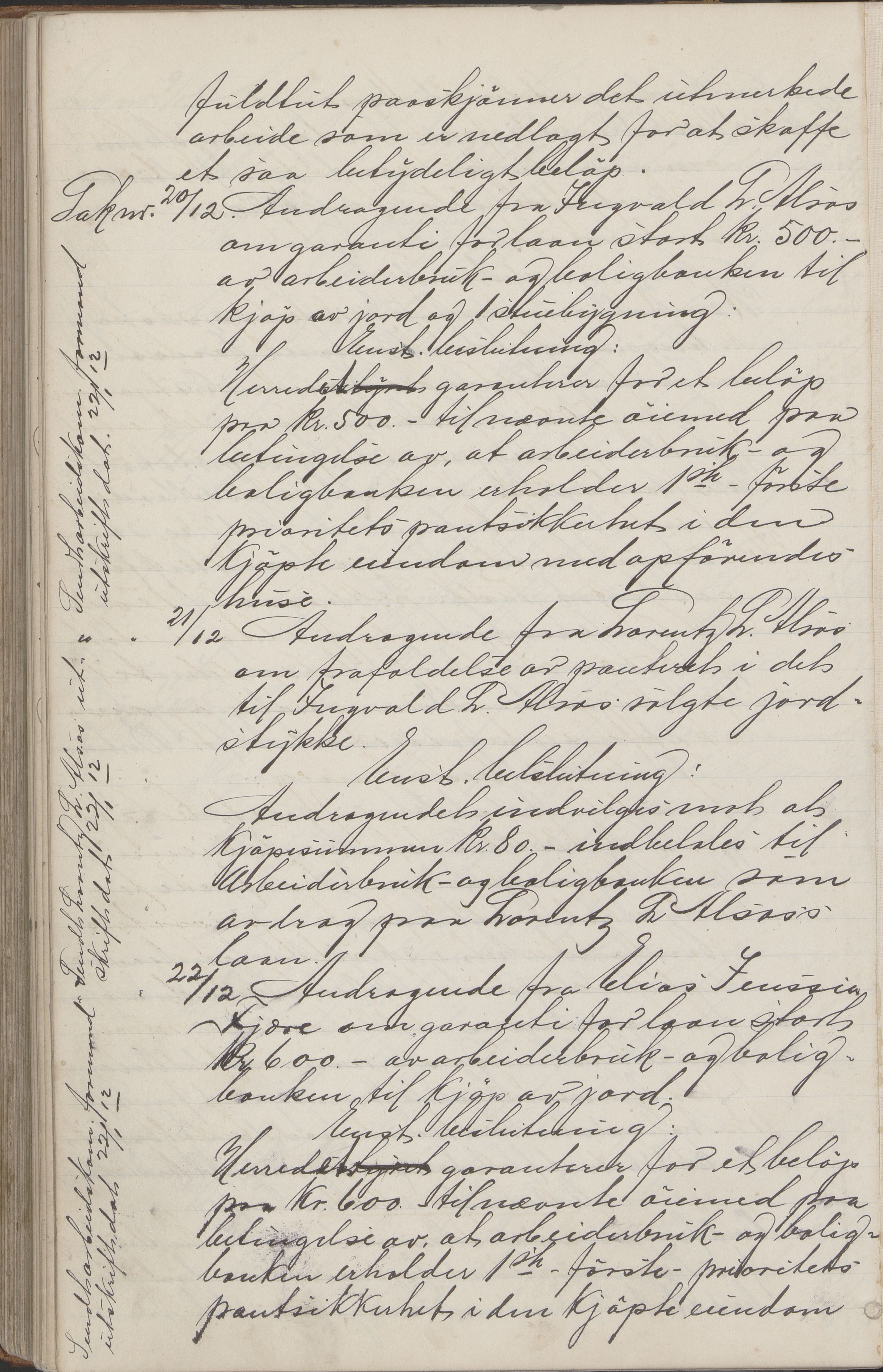 Kjerringøy kommune. Formannskapet, AIN/K-18441.150/A/Aa/L0002: Forhandlingsprotokoll Norfolden- Kjerringø formanskap, 1900-1911