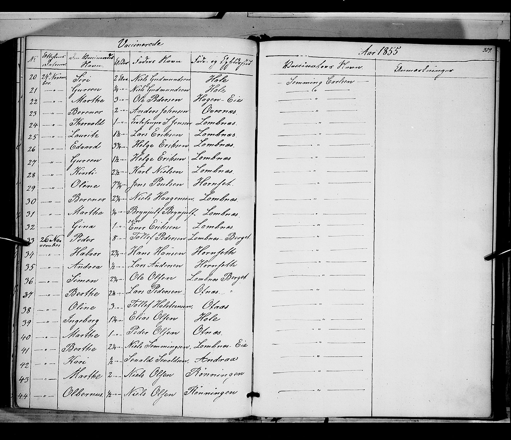 Rendalen prestekontor, AV/SAH-PREST-054/H/Ha/Haa/L0005: Parish register (official) no. 5, 1853-1866, p. 329