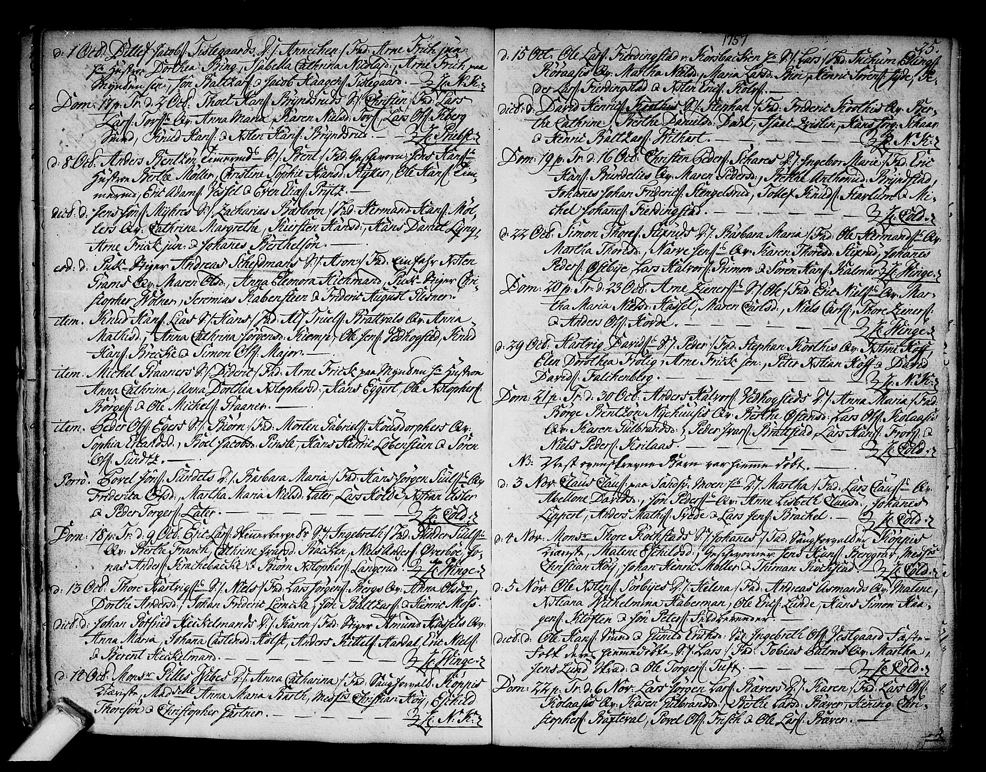 Kongsberg kirkebøker, SAKO/A-22/F/Fa/L0004: Parish register (official) no. I 4, 1756-1768, p. 25