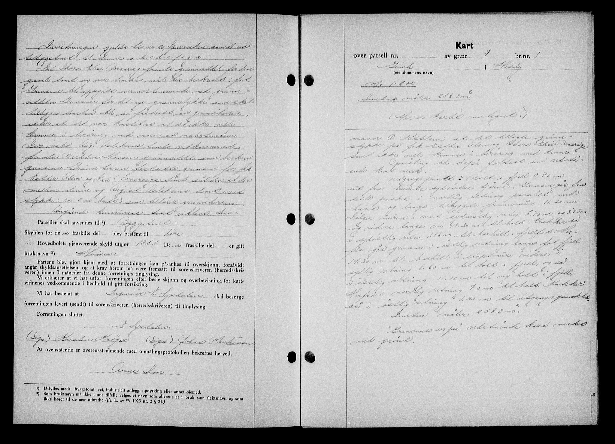 Nedenes sorenskriveri, AV/SAK-1221-0006/G/Gb/Gba/L0048: Mortgage book no. A-II, 1940-1941, Diary no: : 265/1941