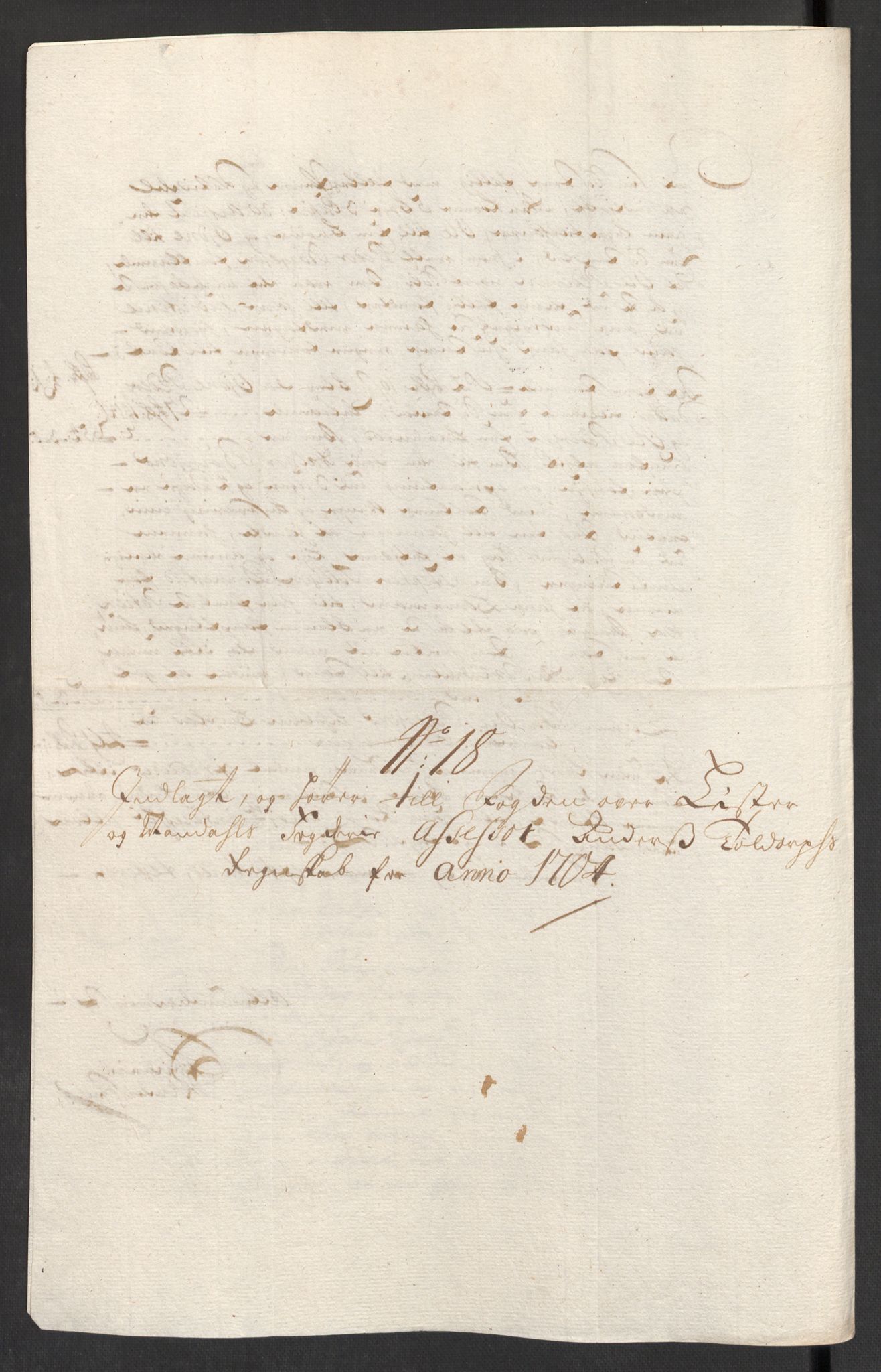 Rentekammeret inntil 1814, Reviderte regnskaper, Fogderegnskap, AV/RA-EA-4092/R43/L2550: Fogderegnskap Lista og Mandal, 1703-1704, p. 305