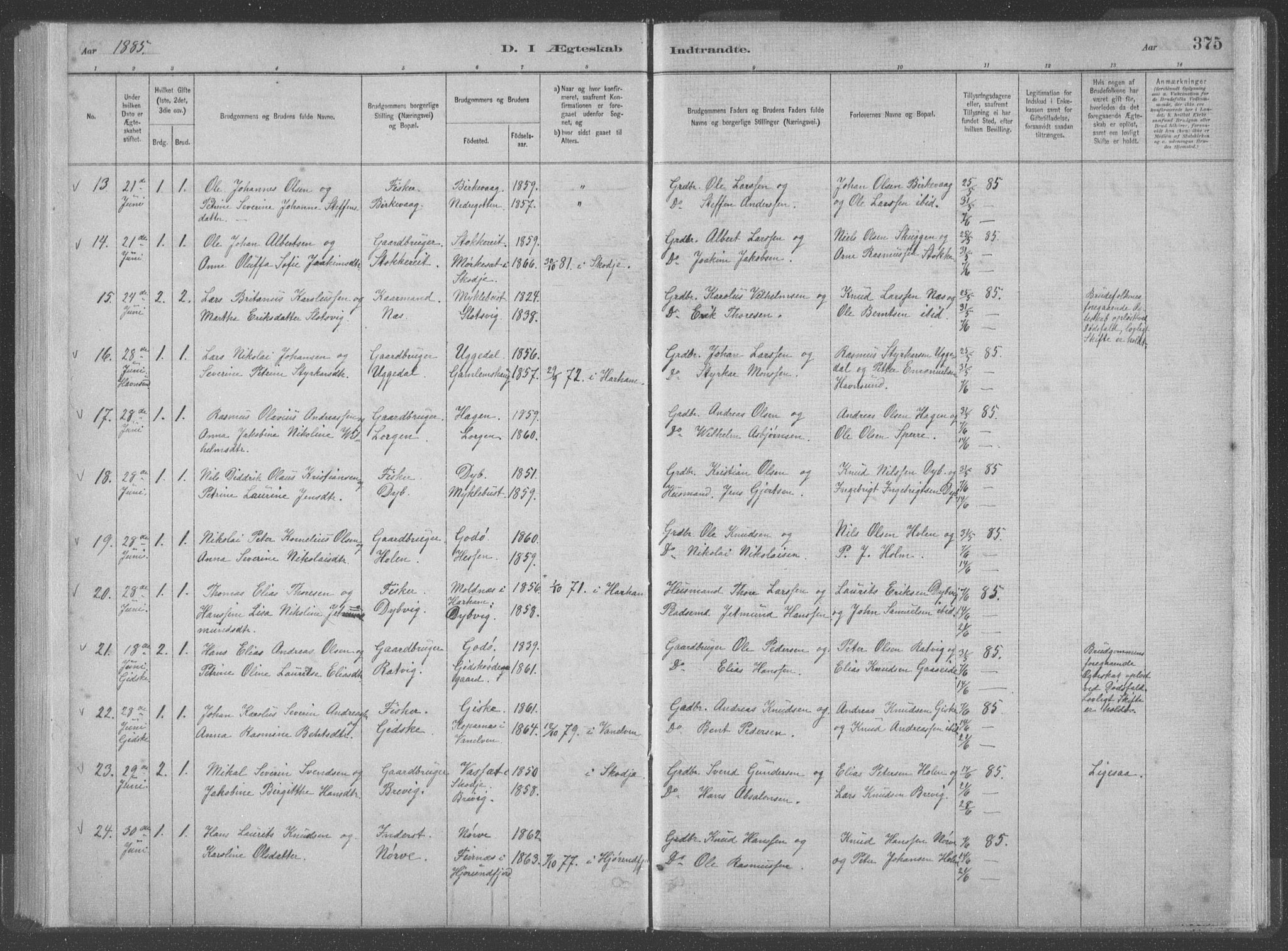 Ministerialprotokoller, klokkerbøker og fødselsregistre - Møre og Romsdal, SAT/A-1454/528/L0402: Parish register (official) no. 528A12II, 1880-1903, p. 375