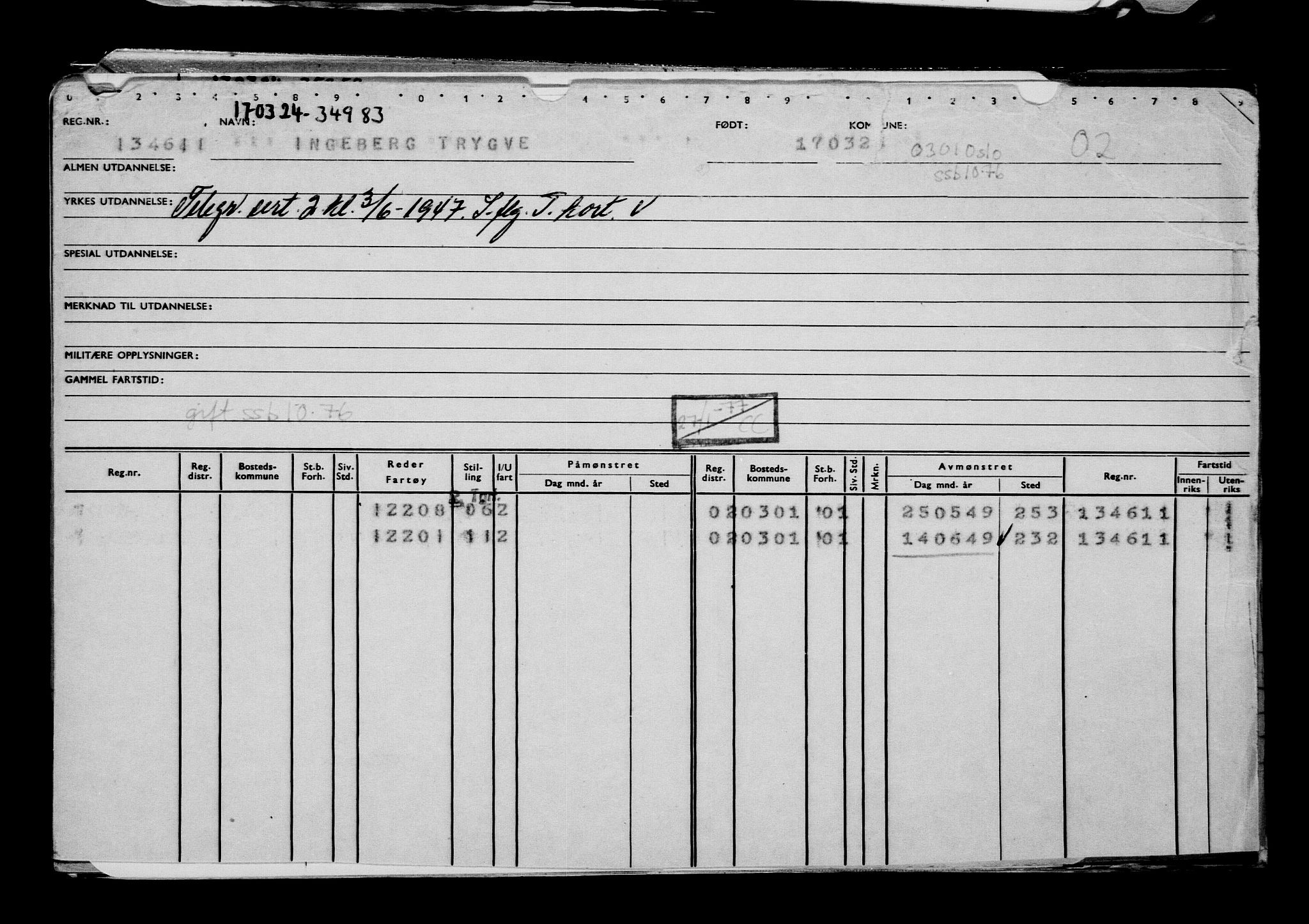 Direktoratet for sjømenn, AV/RA-S-3545/G/Gb/L0229: Hovedkort, 1924, p. 56