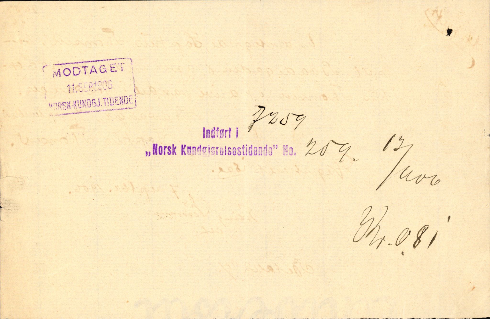 Stavanger byfogd, AV/SAST-A-101408/002/J/Jd/Jde/L0004: Registreringsmeldinger og bilag. Enkeltmannsforetak, 1001-1350, 1891-1990, p. 423