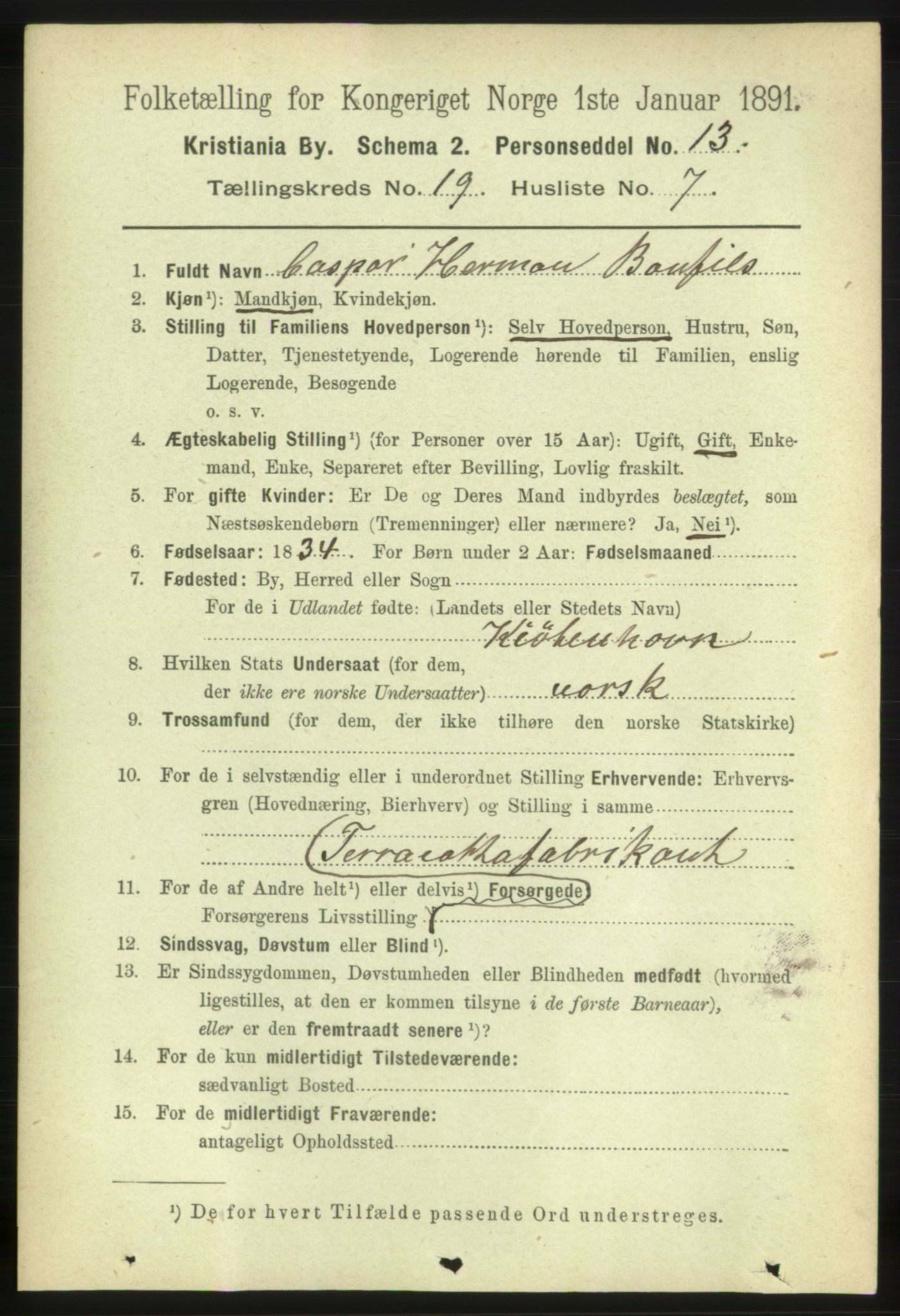 RA, 1891 census for 0301 Kristiania, 1891, p. 9642