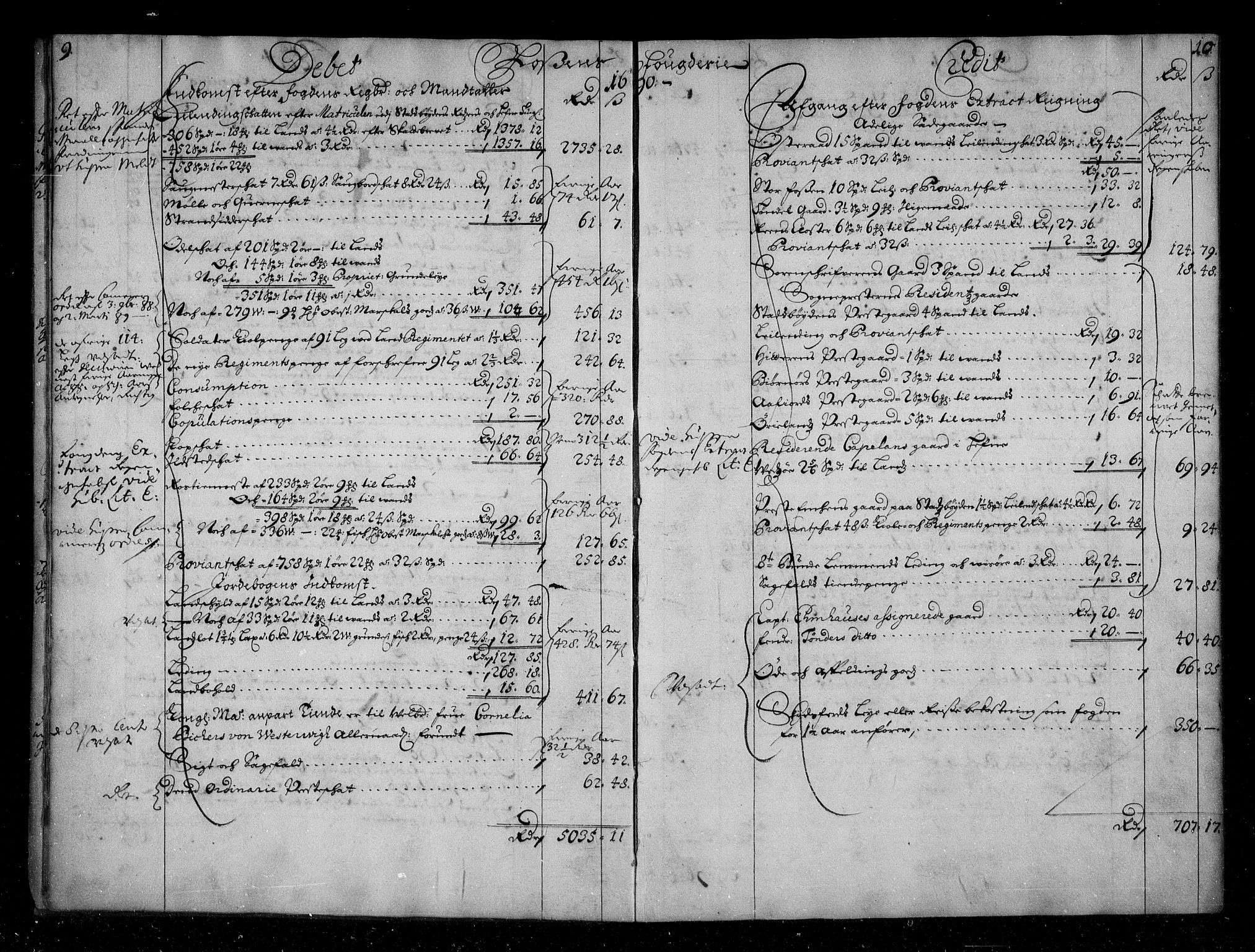 Rentekammeret inntil 1814, Reviderte regnskaper, Stiftamtstueregnskaper, Trondheim stiftamt og Nordland amt, AV/RA-EA-6044/R/Rg/L0088: Trondheim stiftamt og Nordland amt, 1686-1690