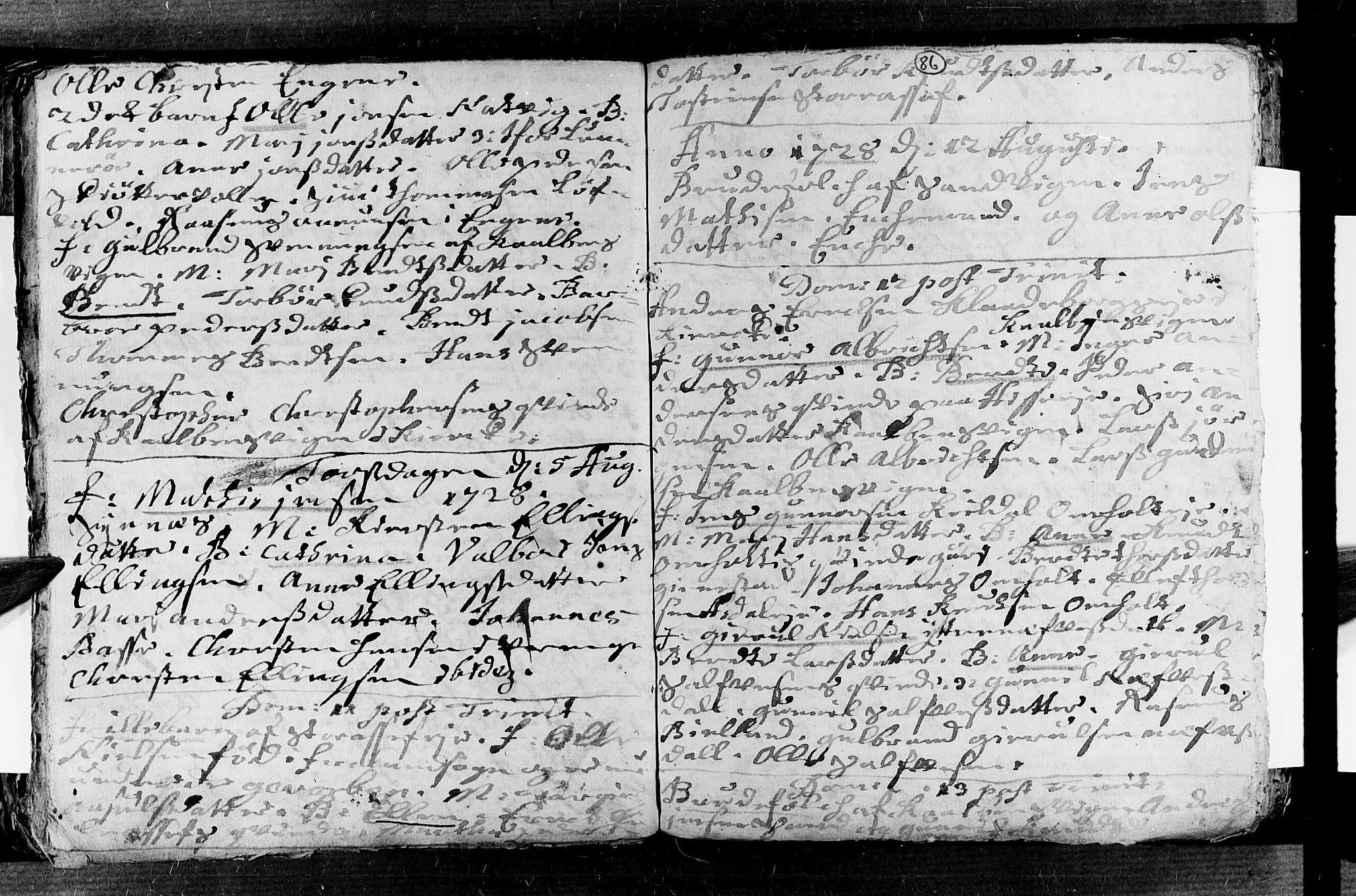 Øyestad sokneprestkontor, AV/SAK-1111-0049/F/Fa/L0003: Parish register (official) no. A 3, 1722-1730, p. 86