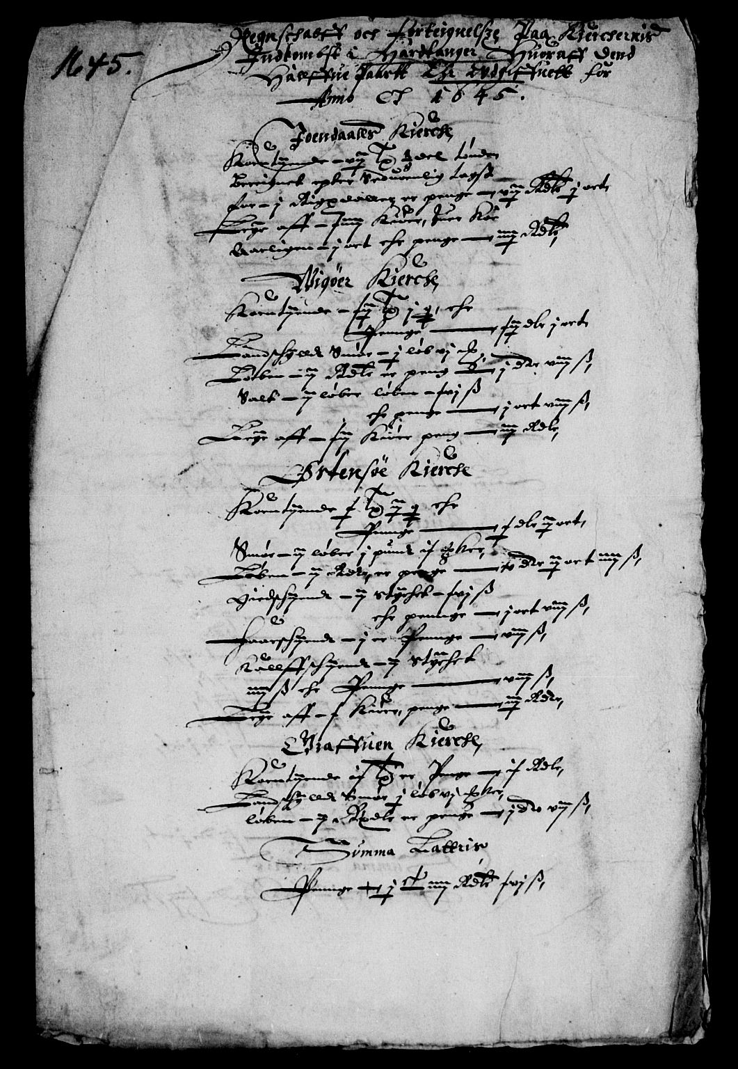 Rentekammeret inntil 1814, Reviderte regnskaper, Lensregnskaper, AV/RA-EA-5023/R/Rb/Rbt/L0103: Bergenhus len, 1643-1647