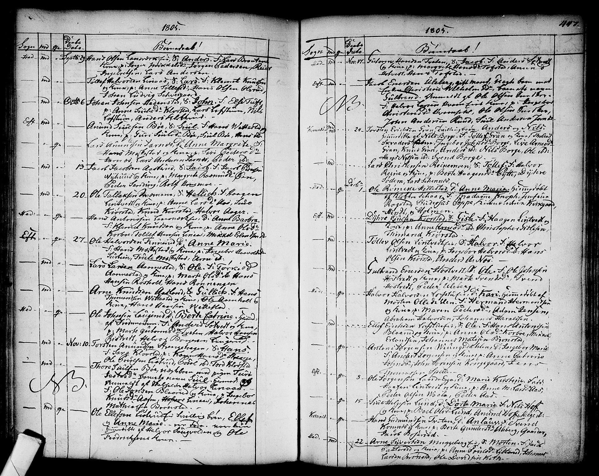 Sandsvær kirkebøker, AV/SAKO-A-244/F/Fa/L0002a: Parish register (official) no. I 2, 1725-1809, p. 447