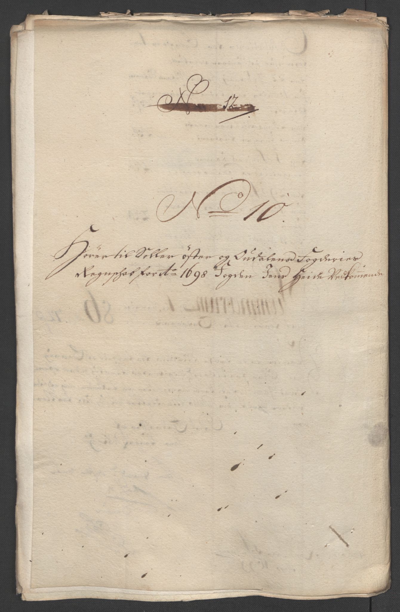 Rentekammeret inntil 1814, Reviderte regnskaper, Fogderegnskap, AV/RA-EA-4092/R13/L0836: Fogderegnskap Solør, Odal og Østerdal, 1698, p. 190