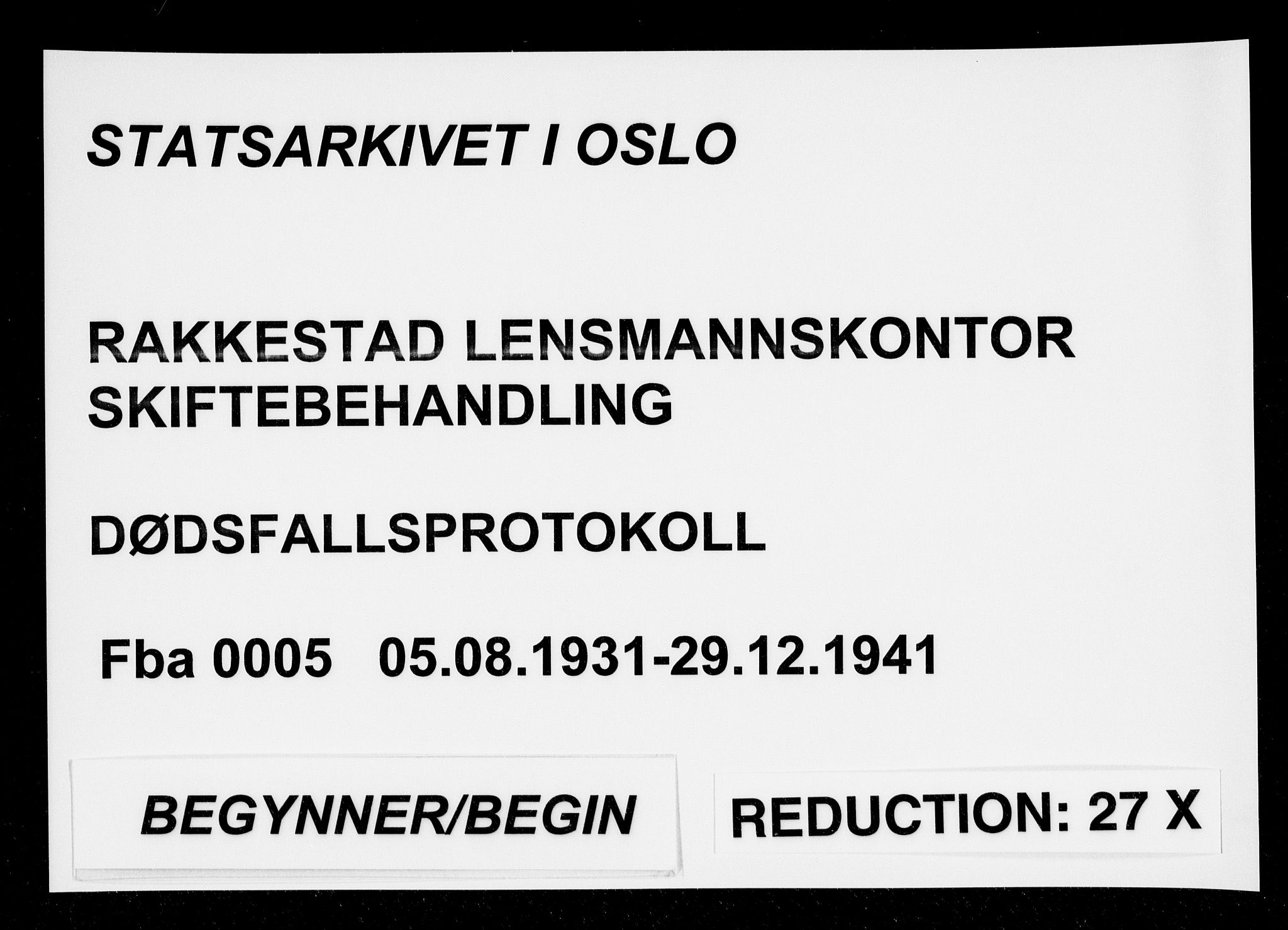 Rakkestad lensmannskontor, AV/SAO-A-10004/H/Ha/Haa/L0005: Dødsanmeldelsesprotokoll, 1931-1941