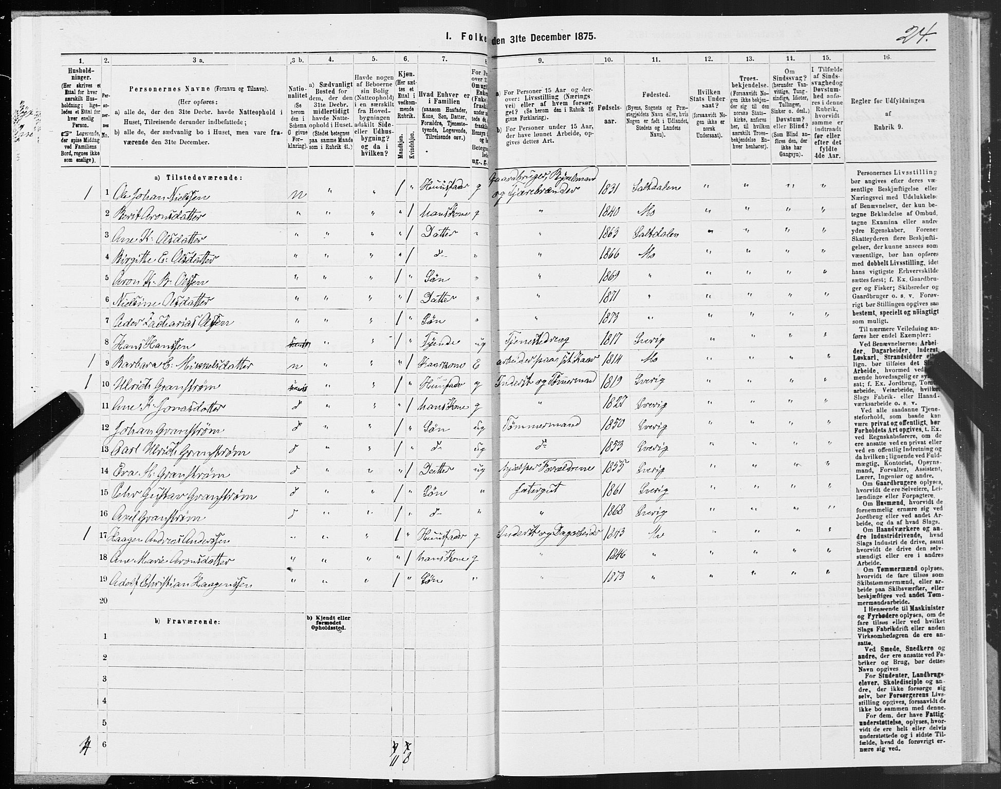 SAT, 1875 census for 1833P Mo, 1875, p. 3024