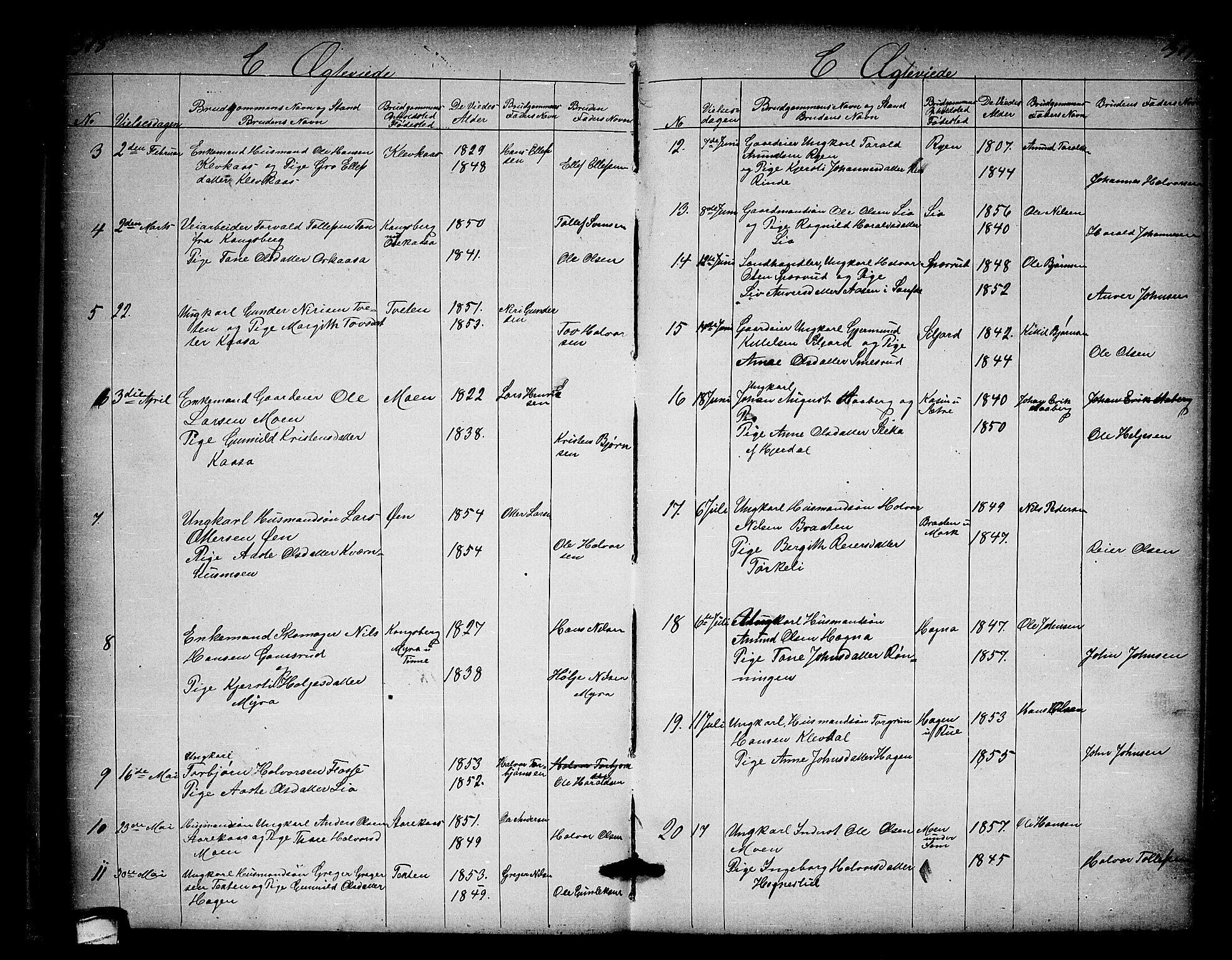 Heddal kirkebøker, SAKO/A-268/G/Ga/L0001: Parish register (copy) no. I 1, 1866-1878, p. 318-319