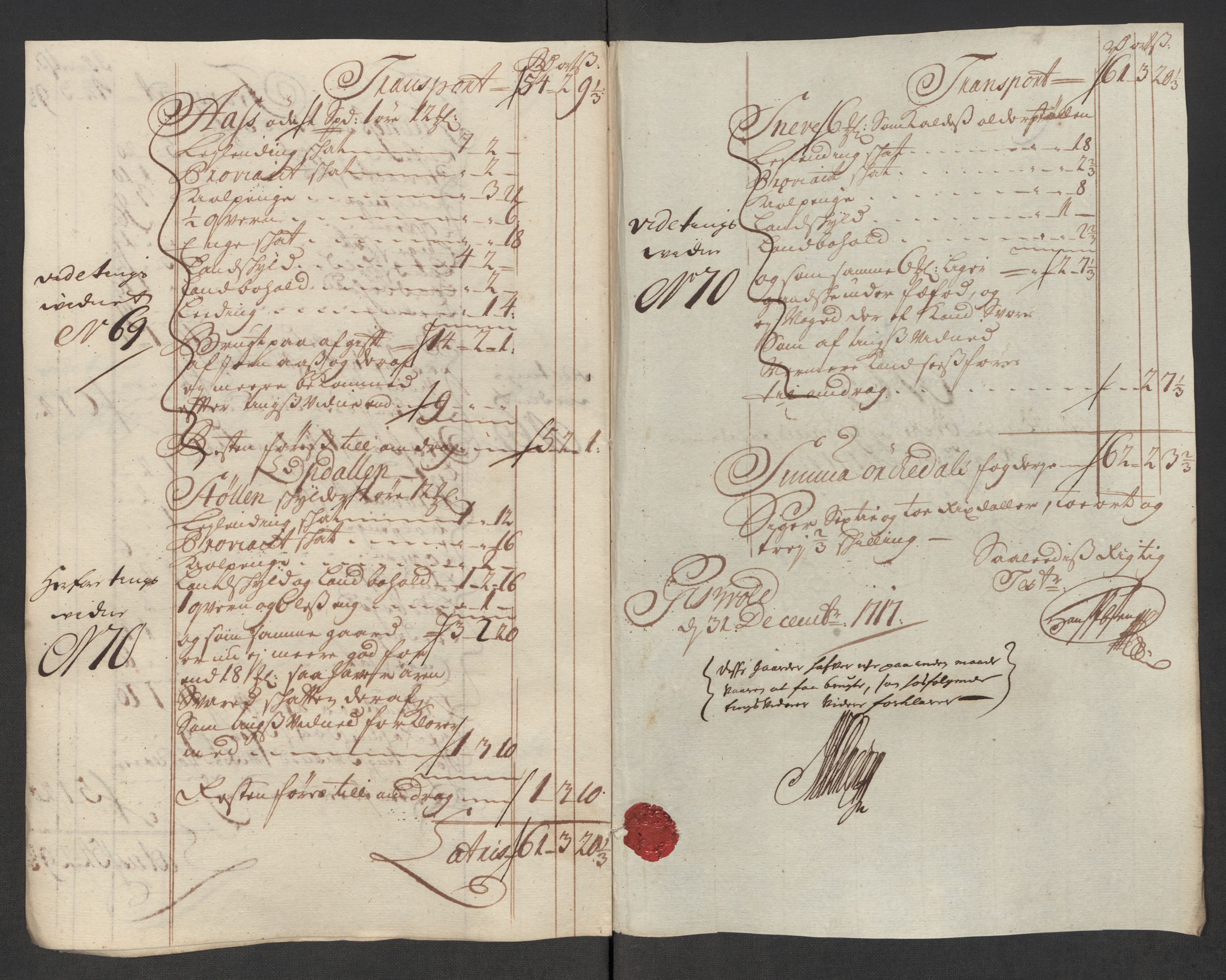 Rentekammeret inntil 1814, Reviderte regnskaper, Fogderegnskap, RA/EA-4092/R60/L3969: Fogderegnskap Orkdal og Gauldal, 1717, p. 496