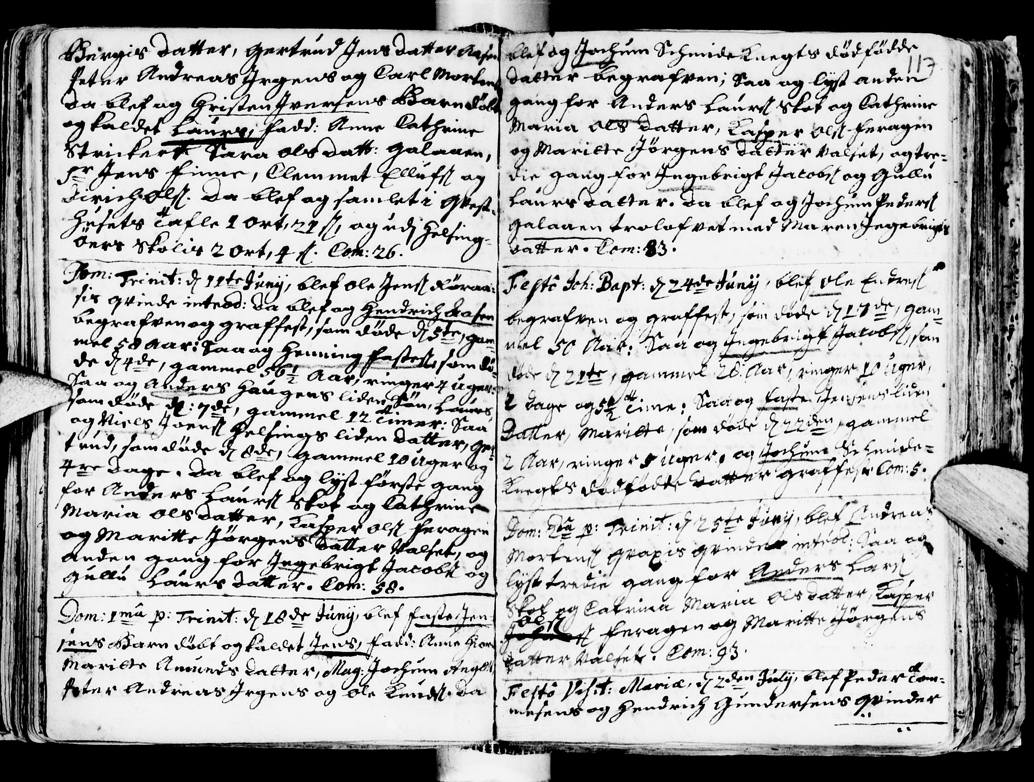 Ministerialprotokoller, klokkerbøker og fødselsregistre - Sør-Trøndelag, SAT/A-1456/681/L0924: Parish register (official) no. 681A02, 1720-1731, p. 116-117