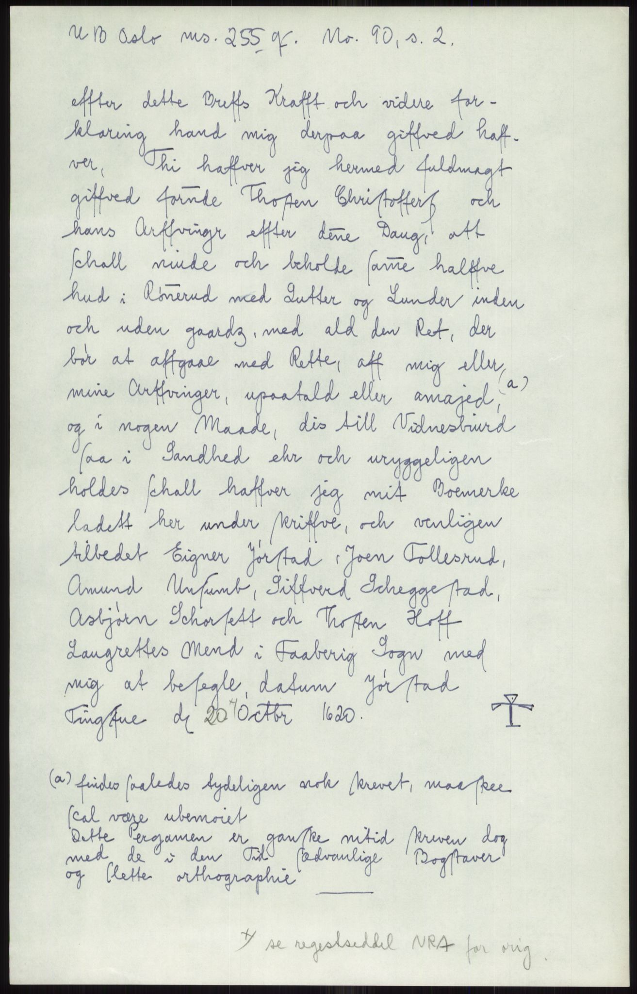 Samlinger til kildeutgivelse, Diplomavskriftsamlingen, AV/RA-EA-4053/H/Ha, p. 457