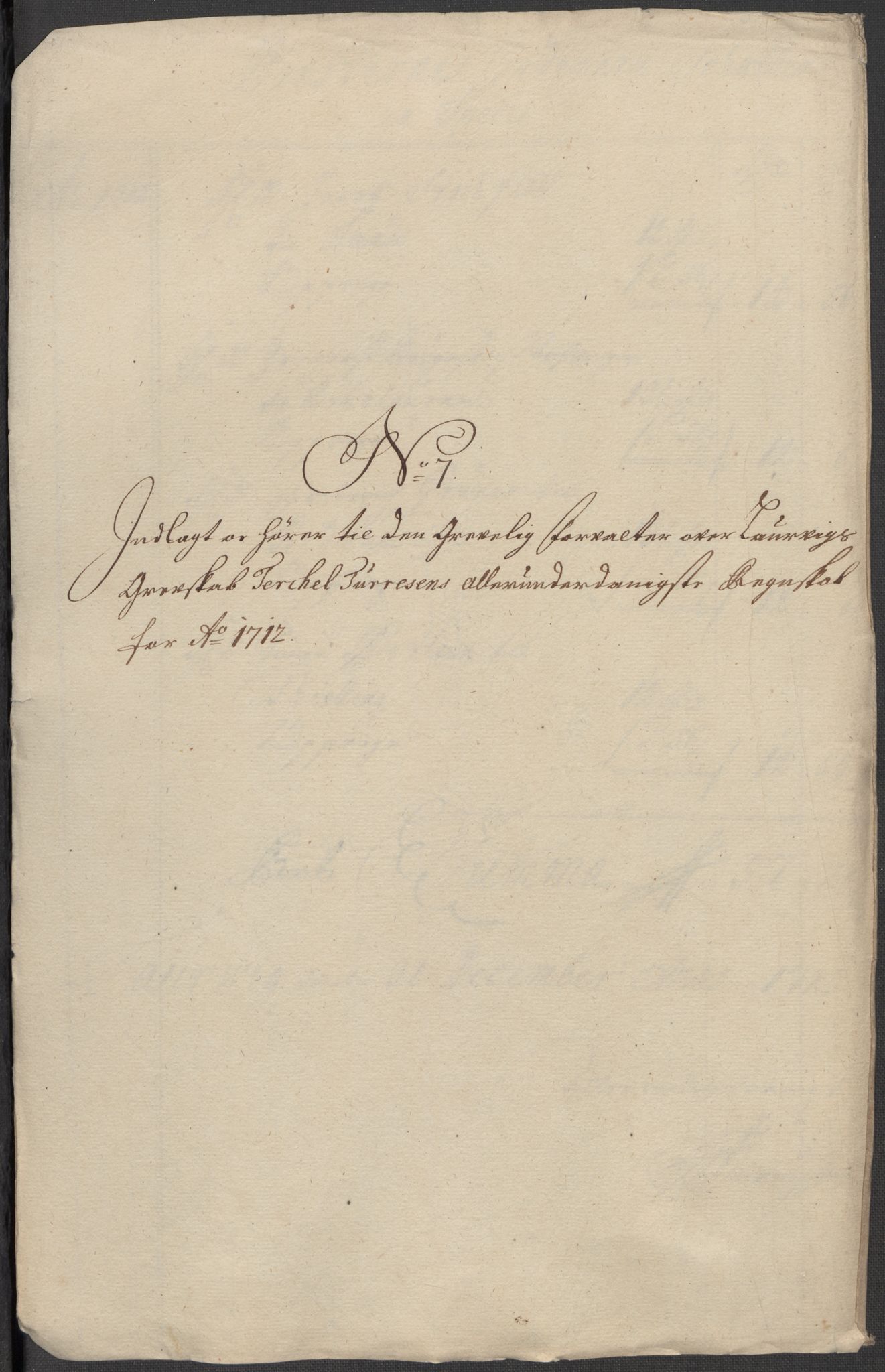 Rentekammeret inntil 1814, Reviderte regnskaper, Fogderegnskap, RA/EA-4092/R33/L1984: Fogderegnskap Larvik grevskap, 1712, p. 173