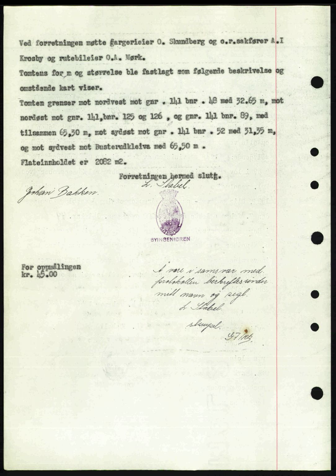 Idd og Marker sorenskriveri, AV/SAO-A-10283/G/Gb/Gbb/L0008: Mortgage book no. A8, 1946-1946, Diary no: : 121/1946