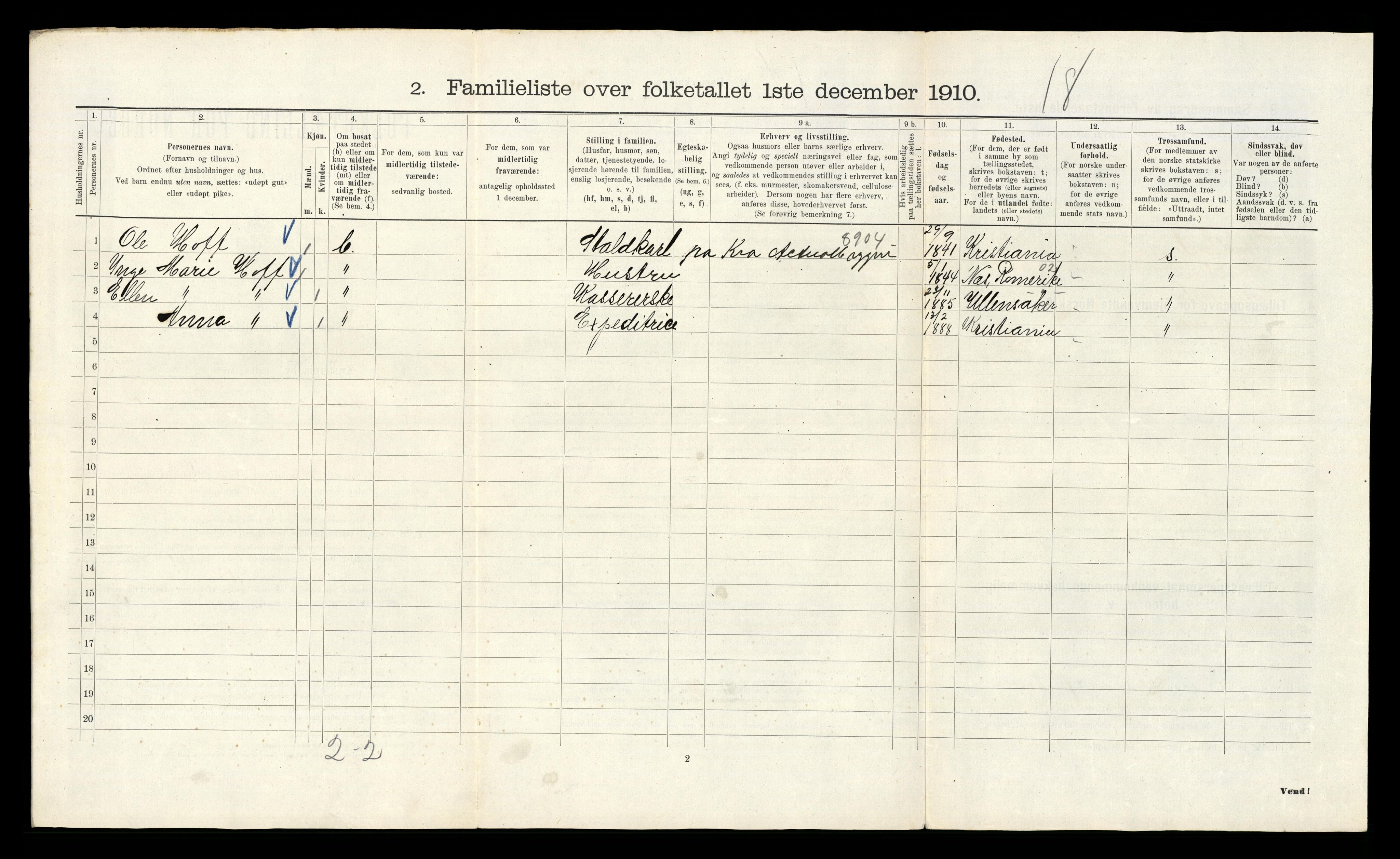 RA, 1910 census for Kristiania, 1910, p. 554