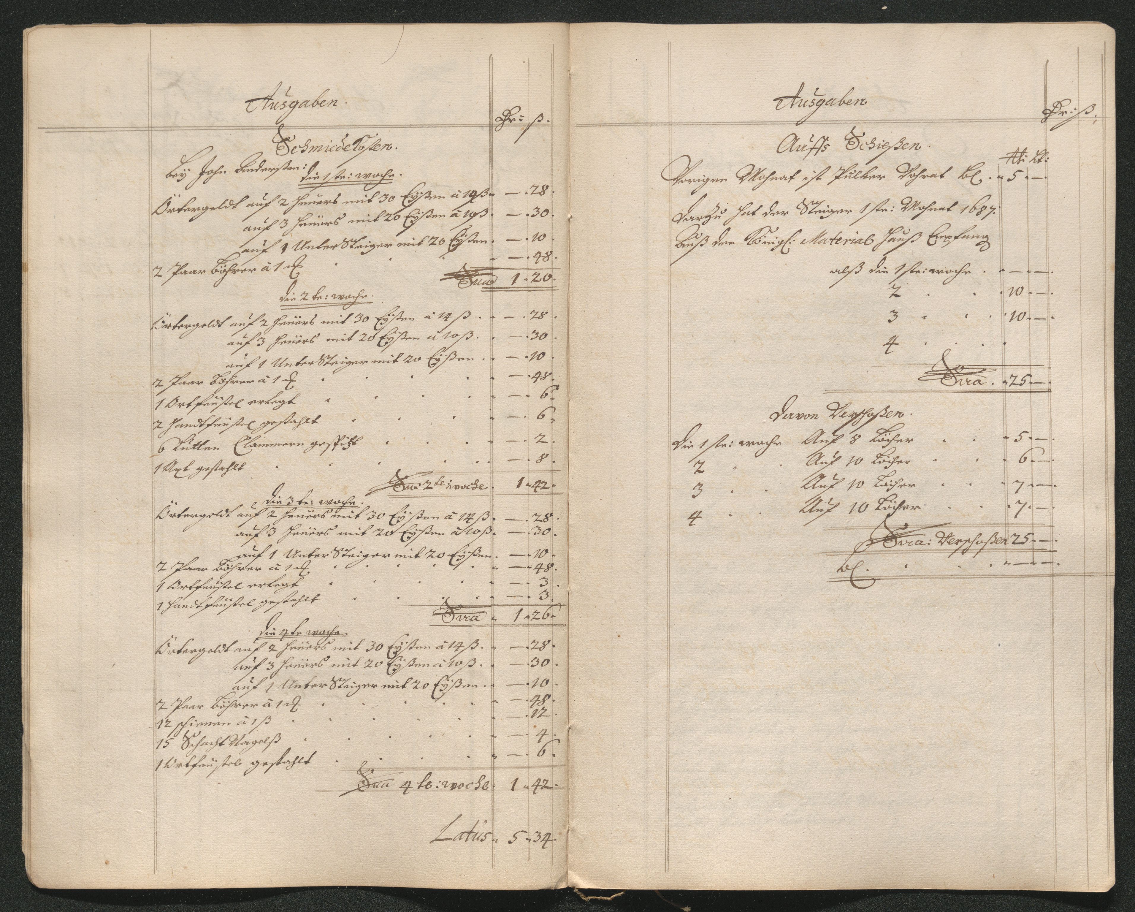 Kongsberg Sølvverk 1623-1816, AV/SAKO-EA-3135/001/D/Dc/Dcd/L0063: Utgiftsregnskap for gruver m.m. , 1687, p. 19