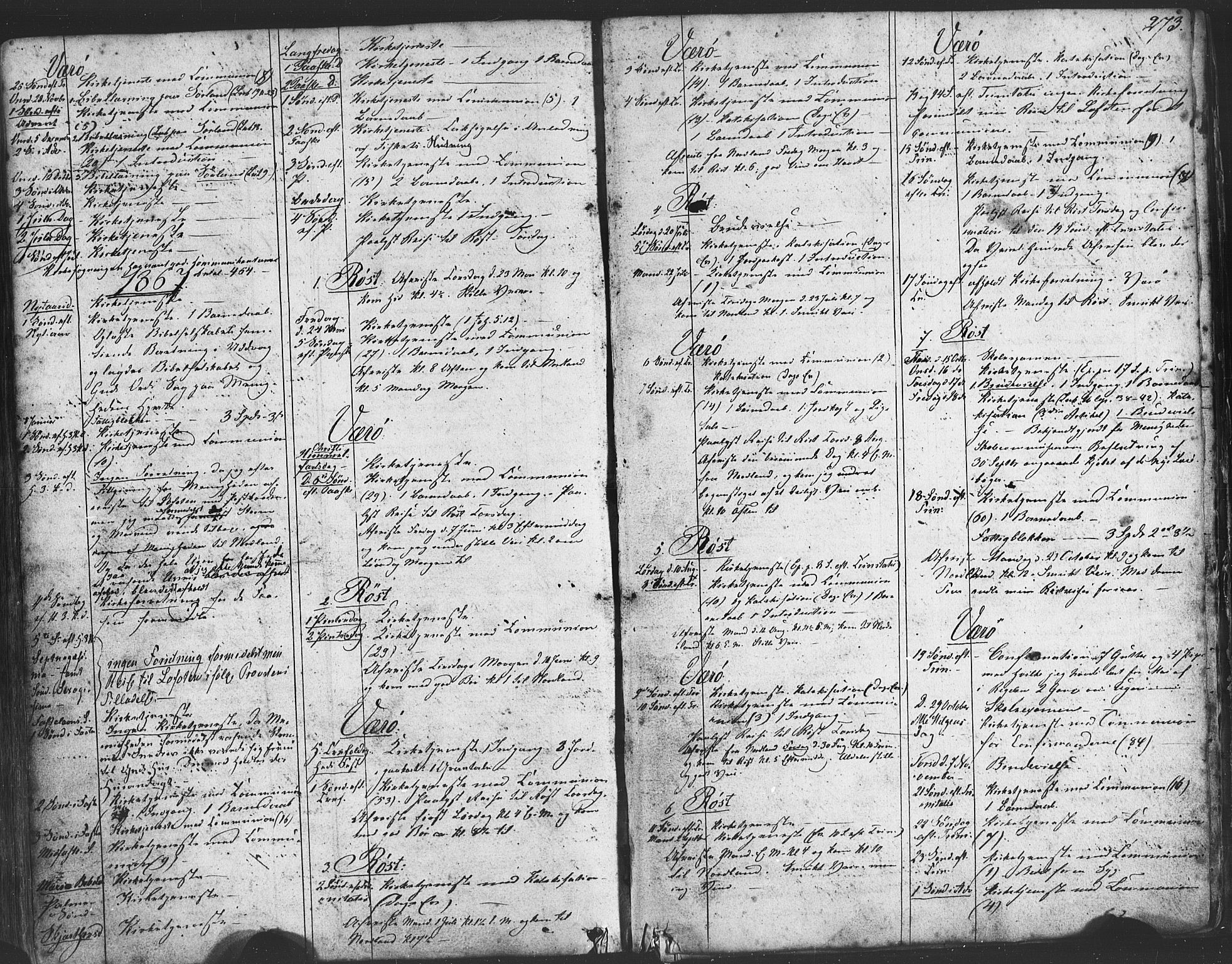 Ministerialprotokoller, klokkerbøker og fødselsregistre - Nordland, SAT/A-1459/807/L0121: Parish register (official) no. 807A04, 1846-1879, p. 273