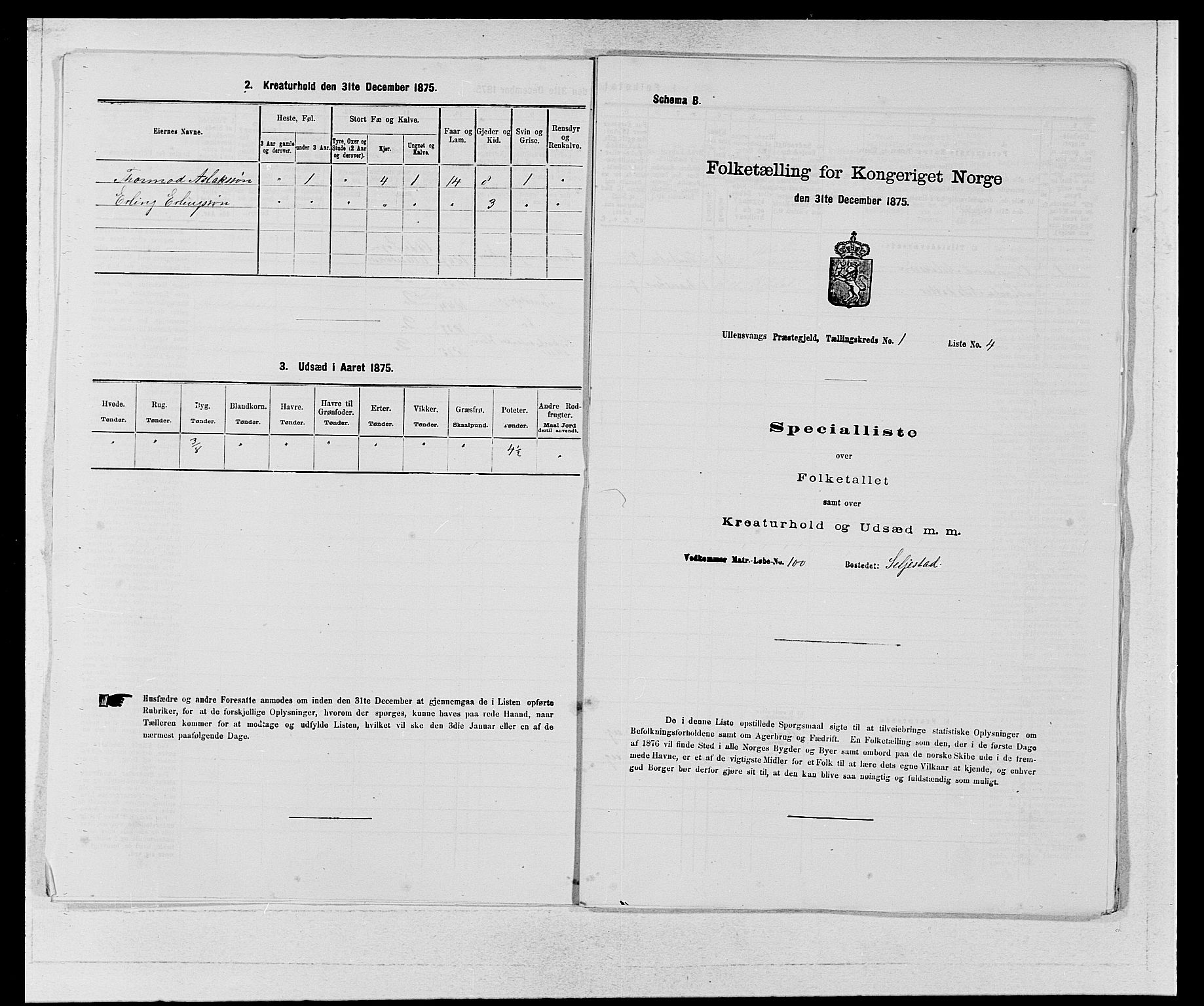 SAB, 1875 census for 1230P Ullensvang, 1875, p. 53