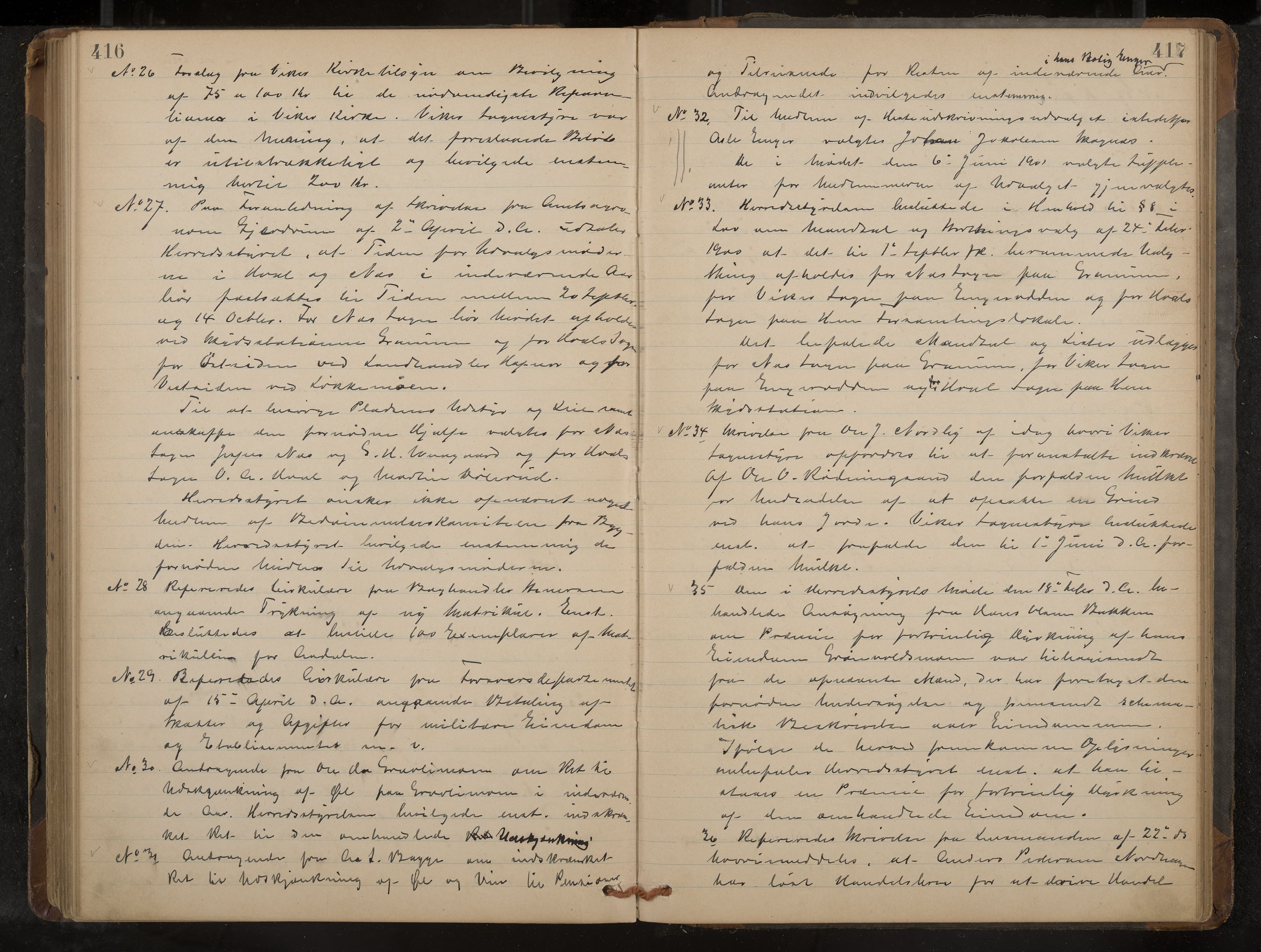 Ådal formannskap og sentraladministrasjon, IKAK/0614021/A/Aa/L0002: Møtebok, 1891-1907, p. 416-417