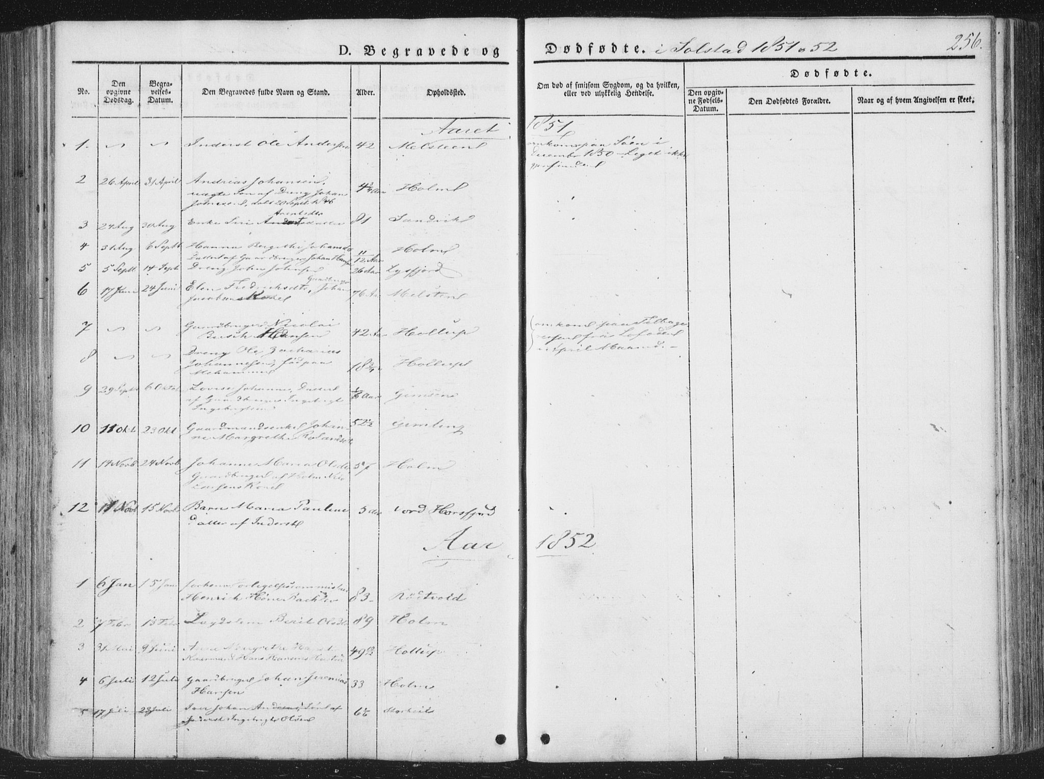 Ministerialprotokoller, klokkerbøker og fødselsregistre - Nordland, AV/SAT-A-1459/810/L0145: Parish register (official) no. 810A07 /2, 1841-1862, p. 256