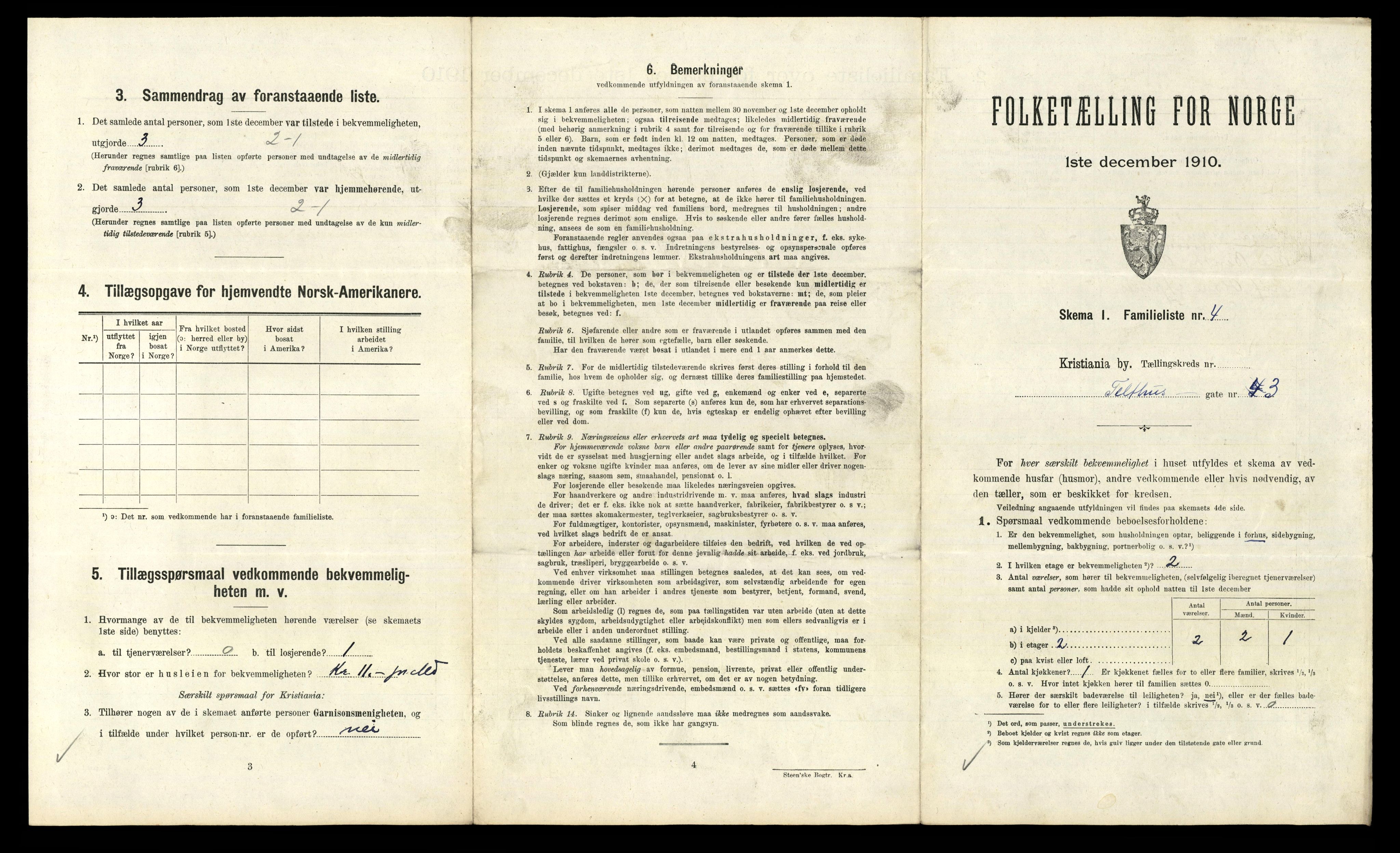 RA, 1910 census for Kristiania, 1910, p. 103445