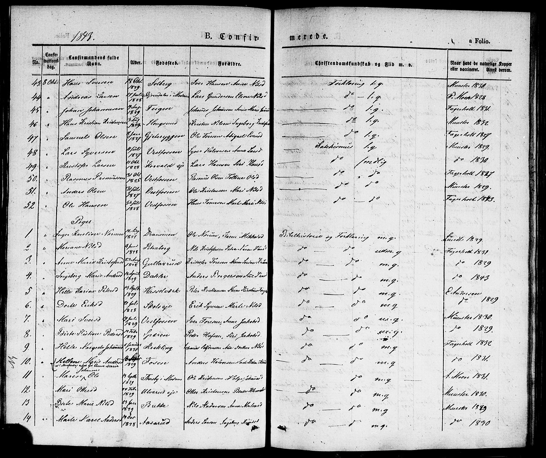 Eiker kirkebøker, AV/SAKO-A-4/F/Fa/L0013b: Parish register (official) no. I 13B, 1840-1845