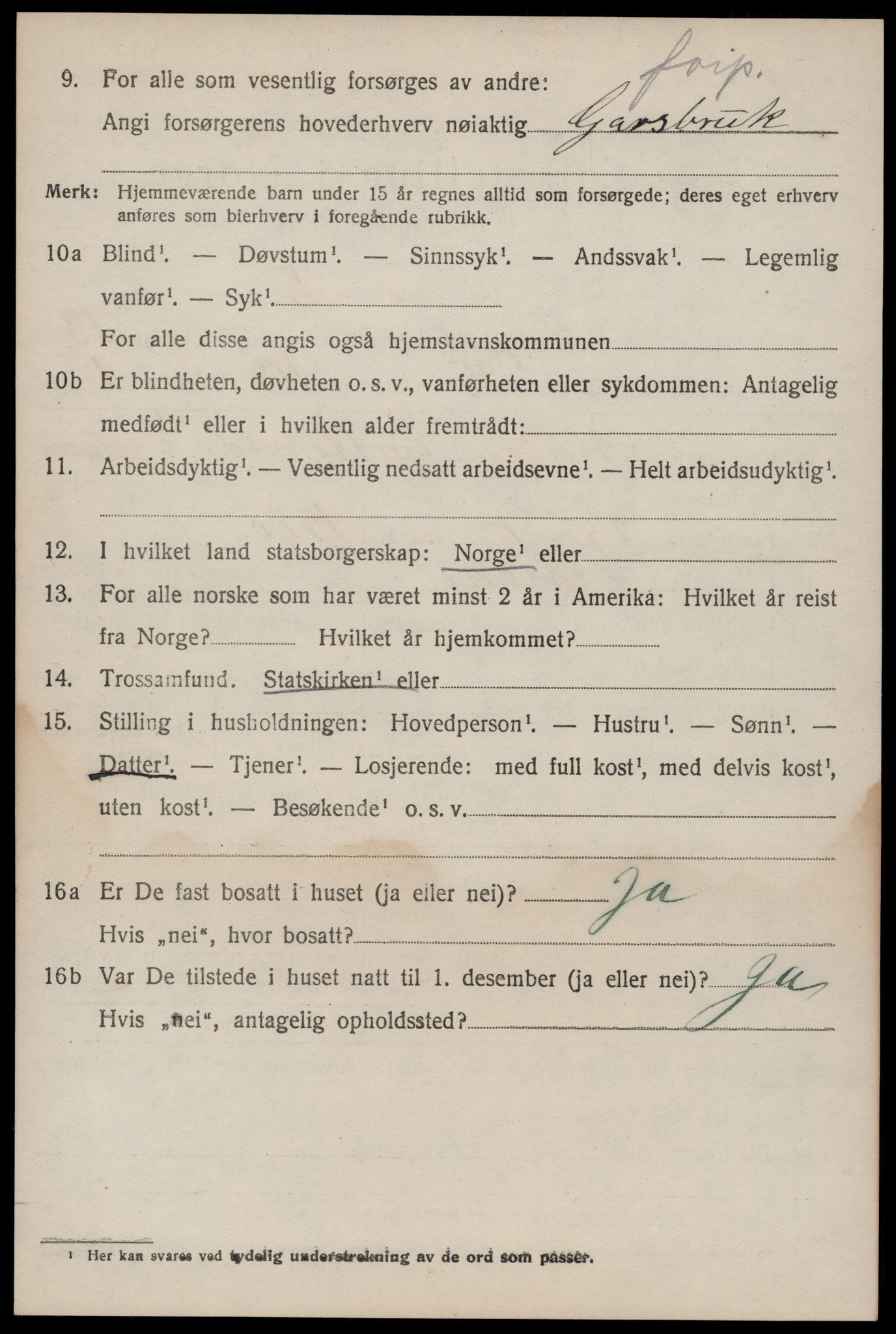 SAKO, 1920 census for Seljord, 1920, p. 6151